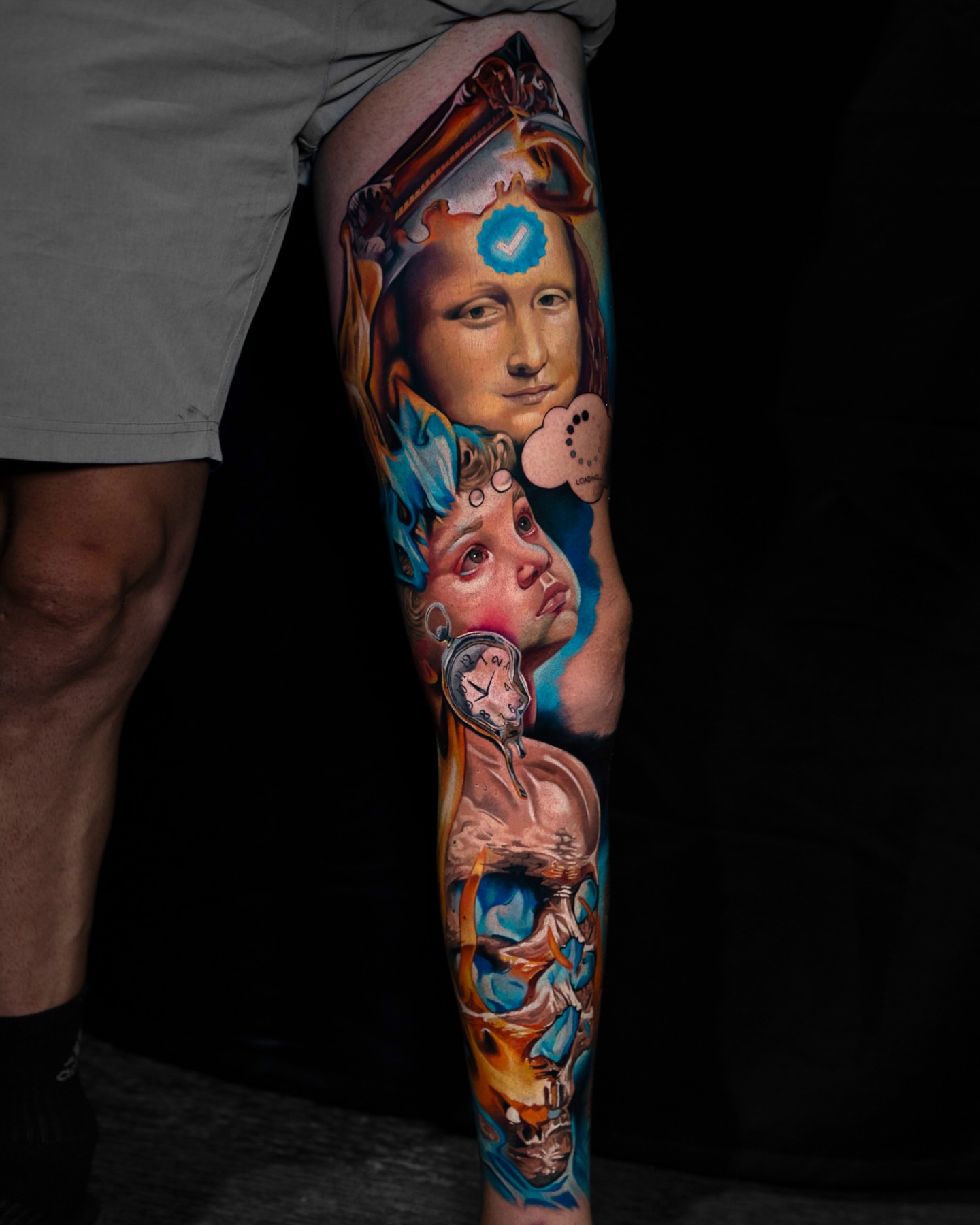Portrait realism tattoo on the forearm by Tattoo Artist