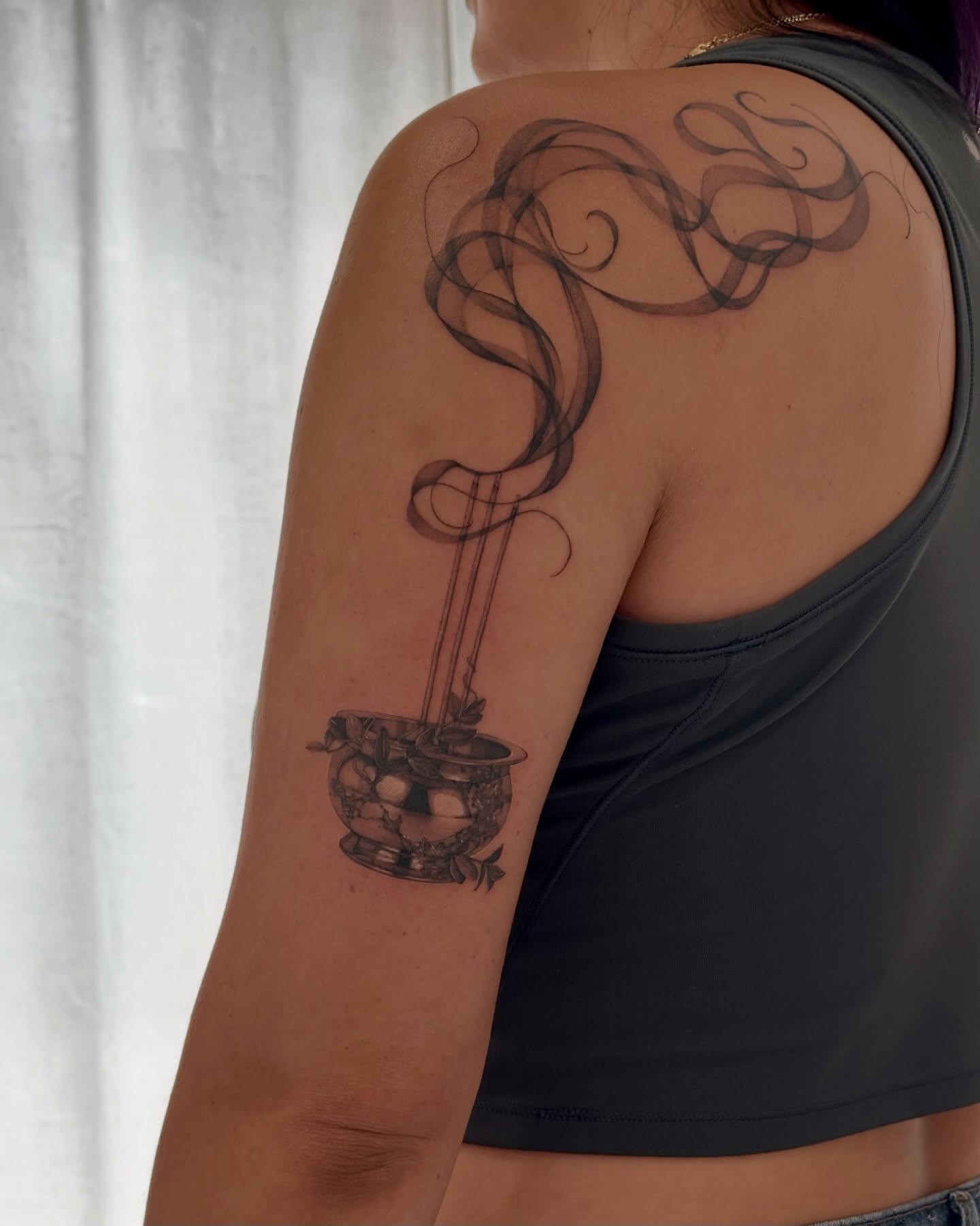 Tattoo by @heeyatattoo — black_and_grey, realism