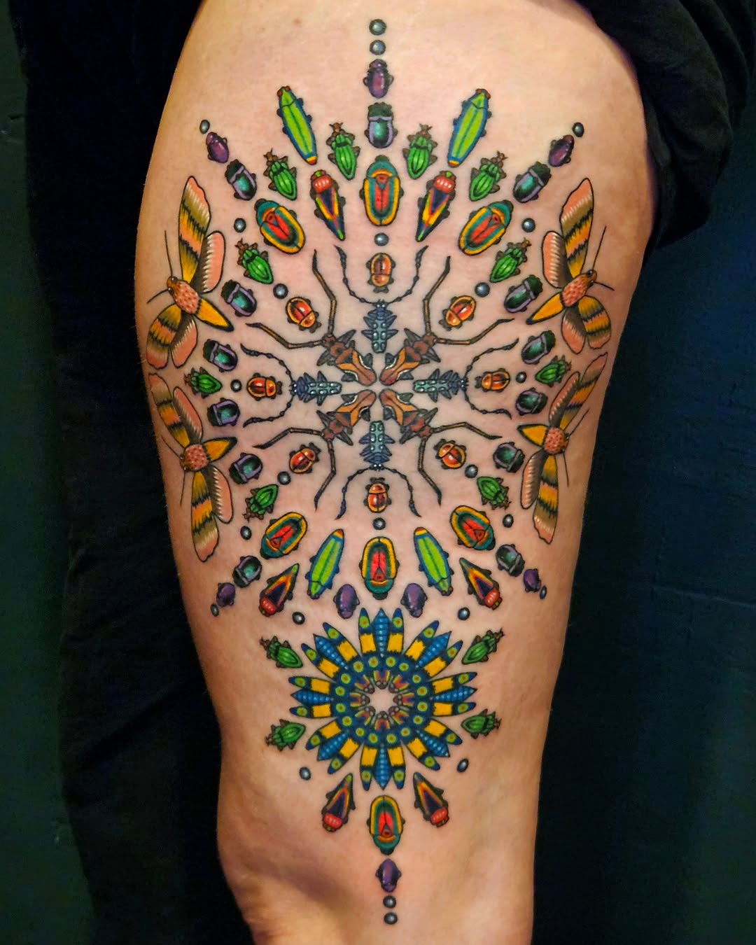 Tattoo by @mikegrasketattooart — geometric, dotwork