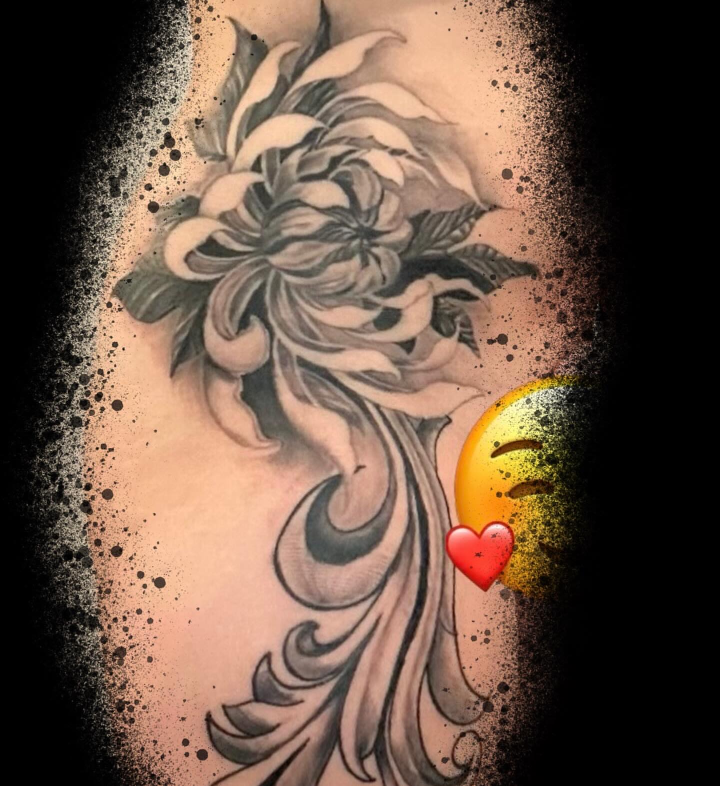 Tattoo by @moving_muralsart — black_and_grey
