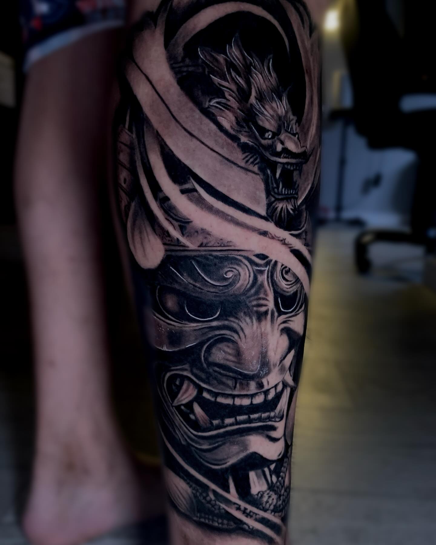 Tattoo by @dje.inks — black_and_grey, realism