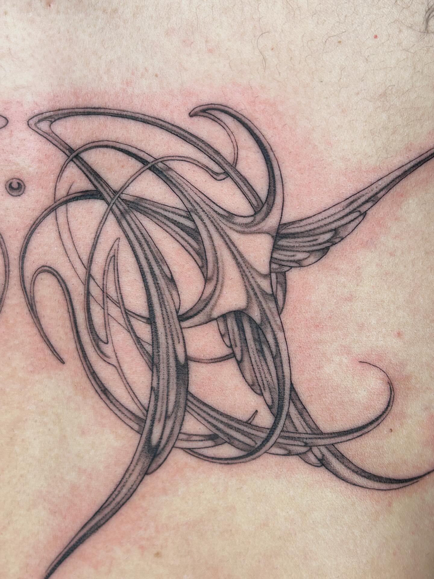 Tattoo by @late_bloom3r — black_and_grey, geometric