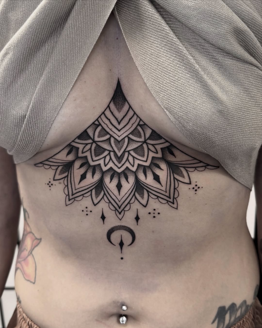 Tattoo by @roseydeers — geometric, dotwork