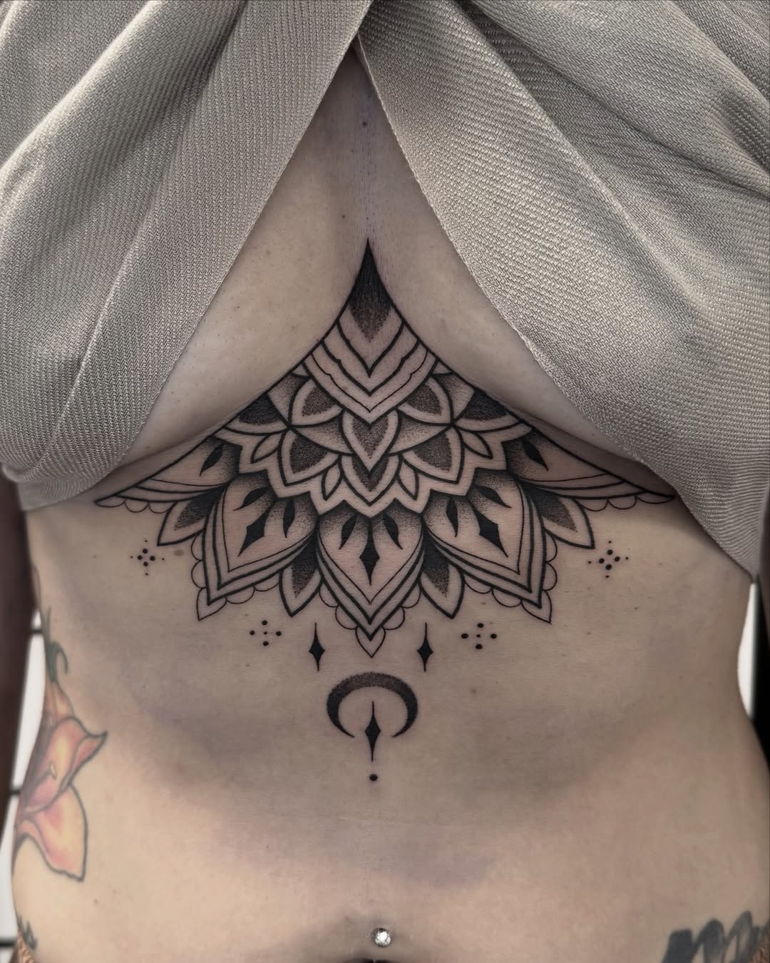 Tattoo by @roseydeers — geometric, dotwork