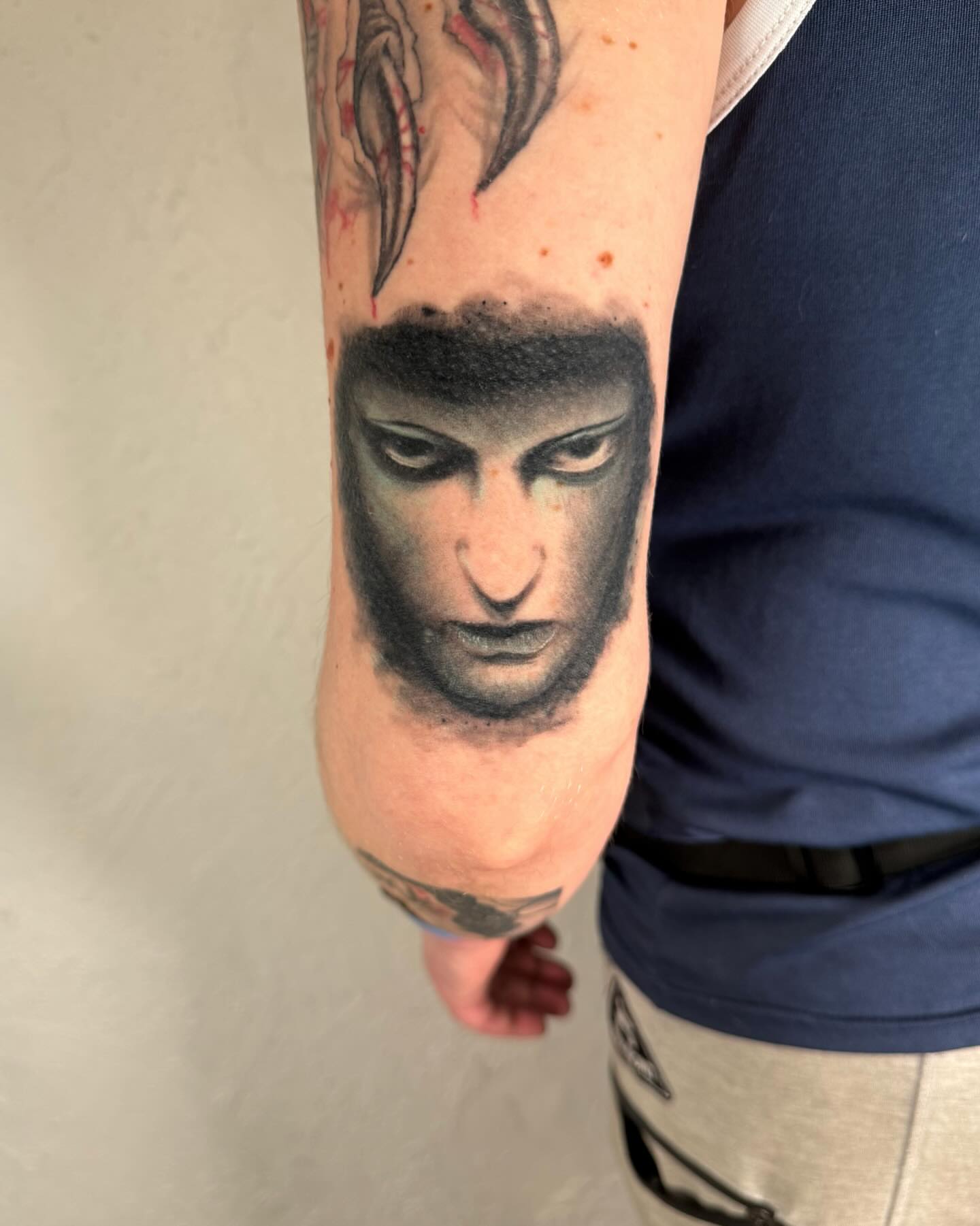 Tattoo by @rickyttattoo — realism, dark_realism