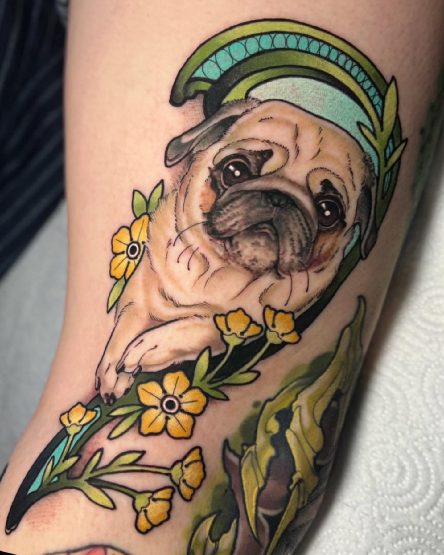 Tattoo by @scallywaggins — american_traditional, realism