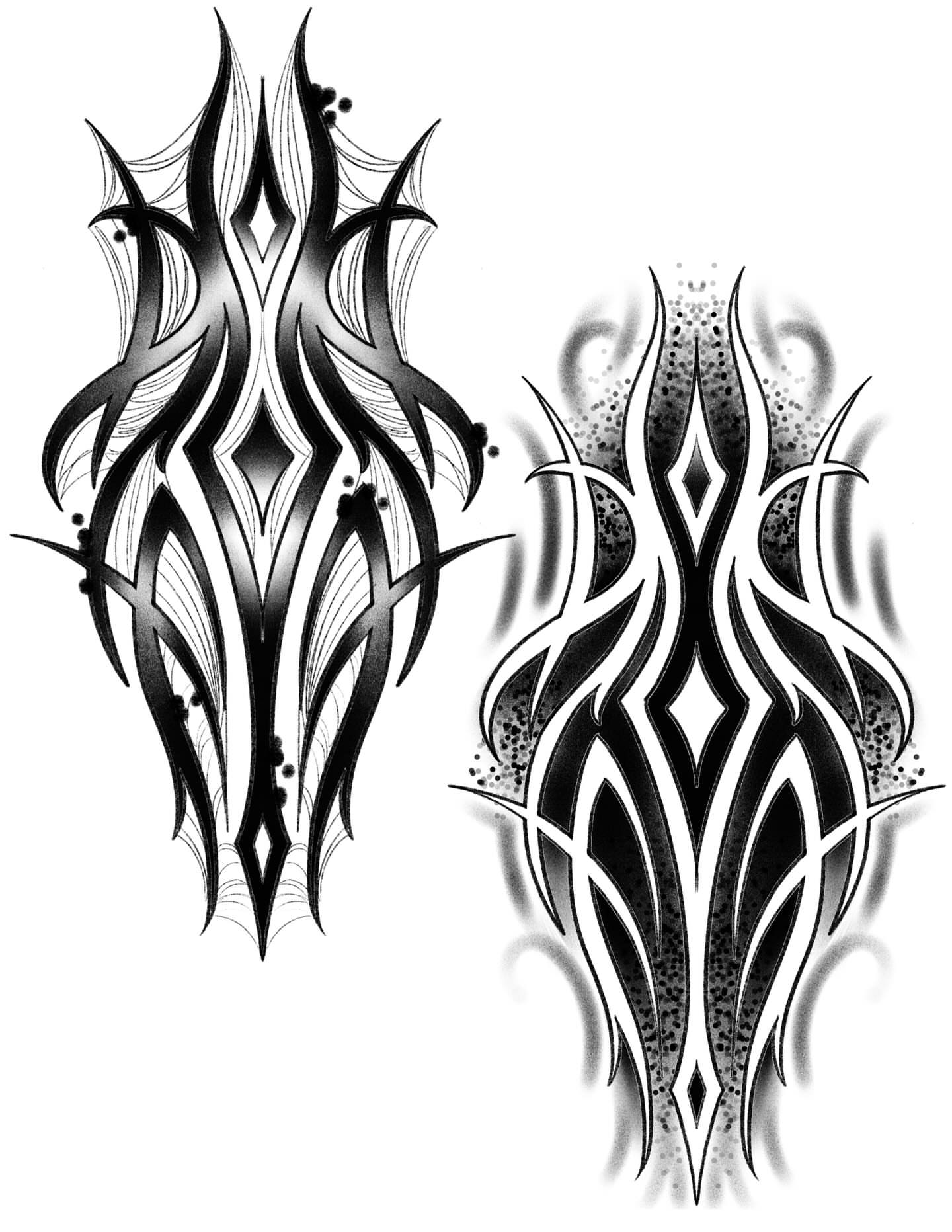Tattoo by @unicornglitterblaster — tribal