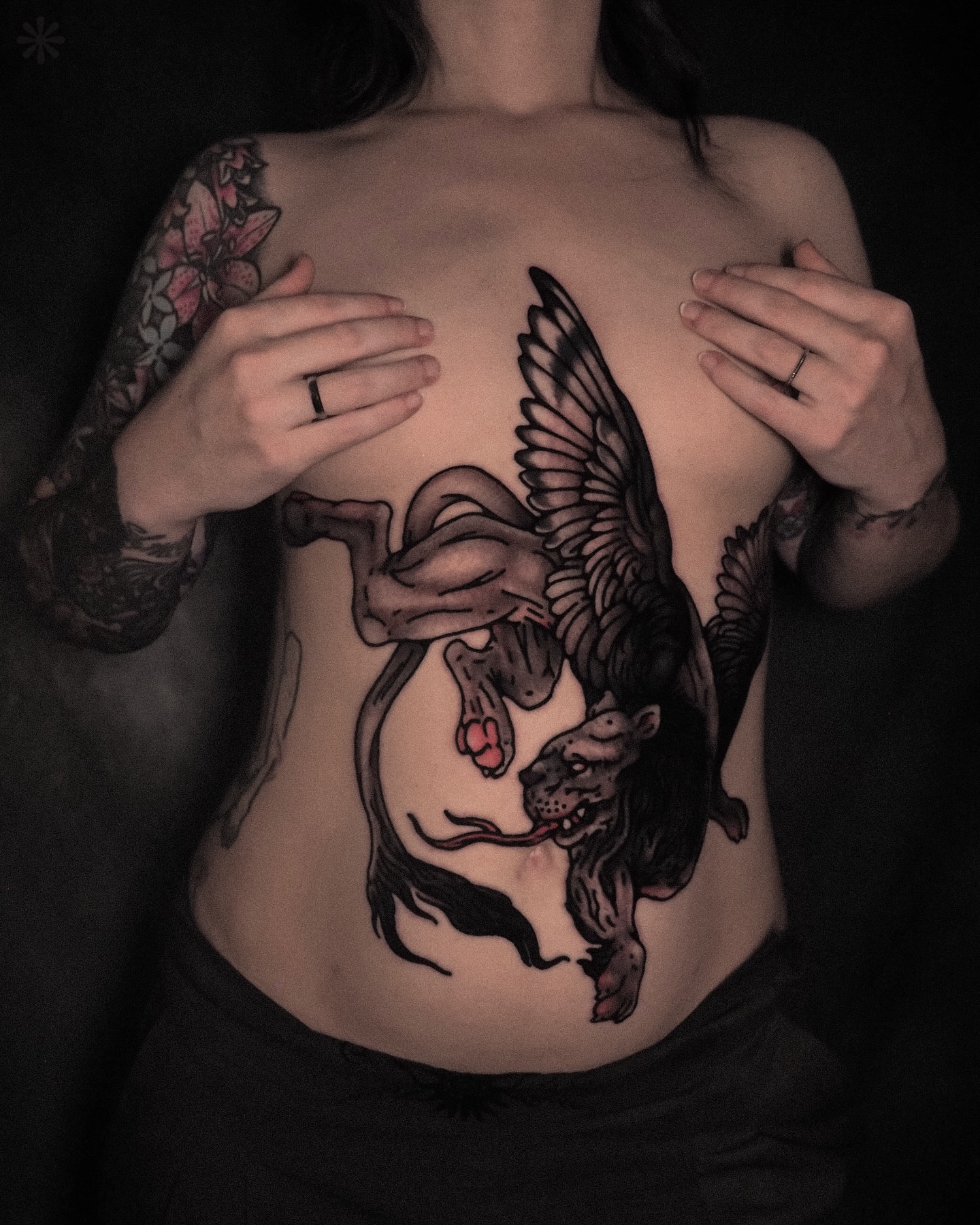 Tattoo by @anotheryearofdisaster — black_and_grey