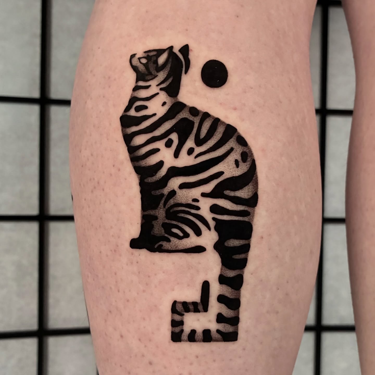 Zebra black and grey tattoo on the thigh by ▫️◽️◻️hunter Hayes◻️◽️▫️