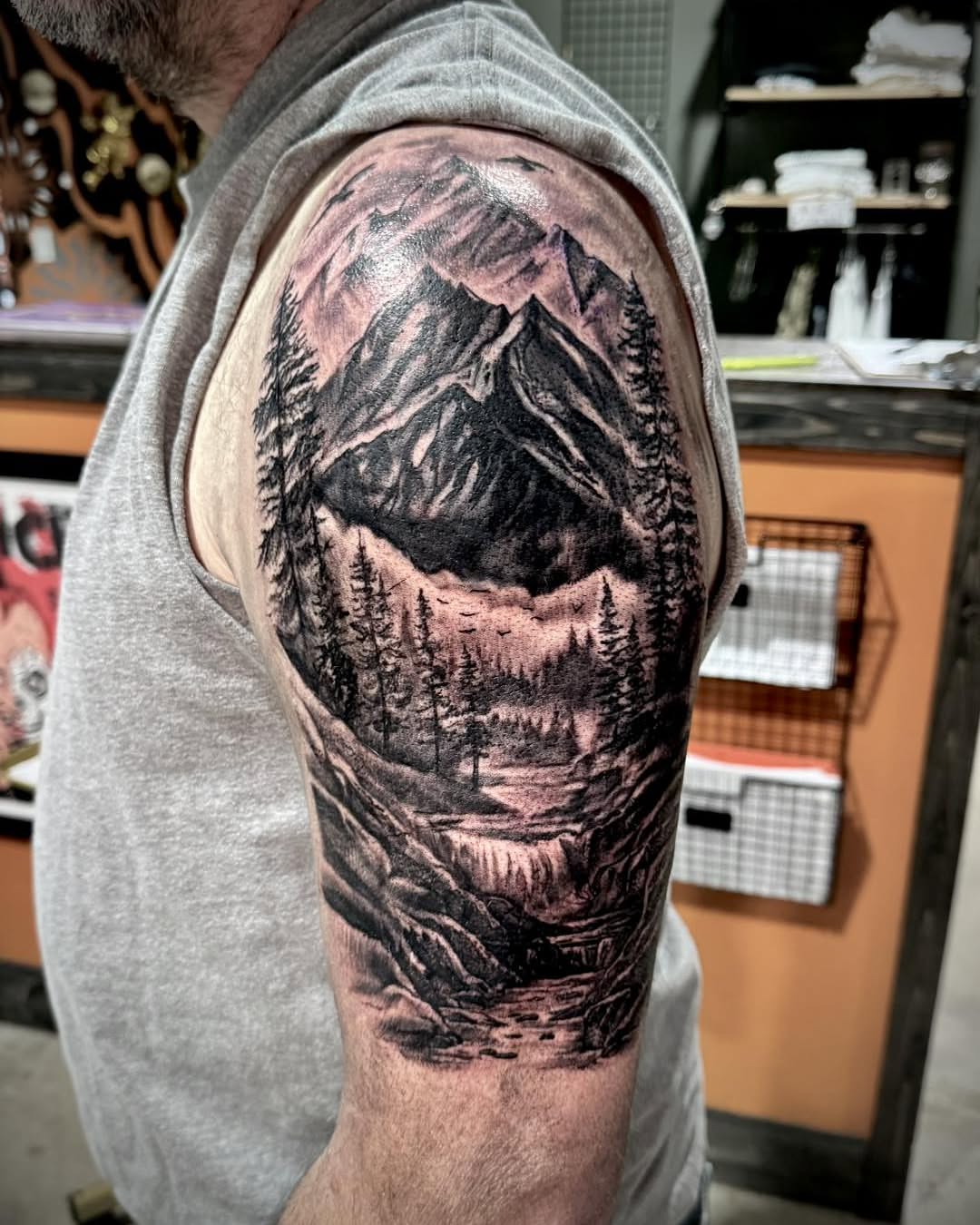 Tattoo by @jherrontattoo — realism, black_and_grey