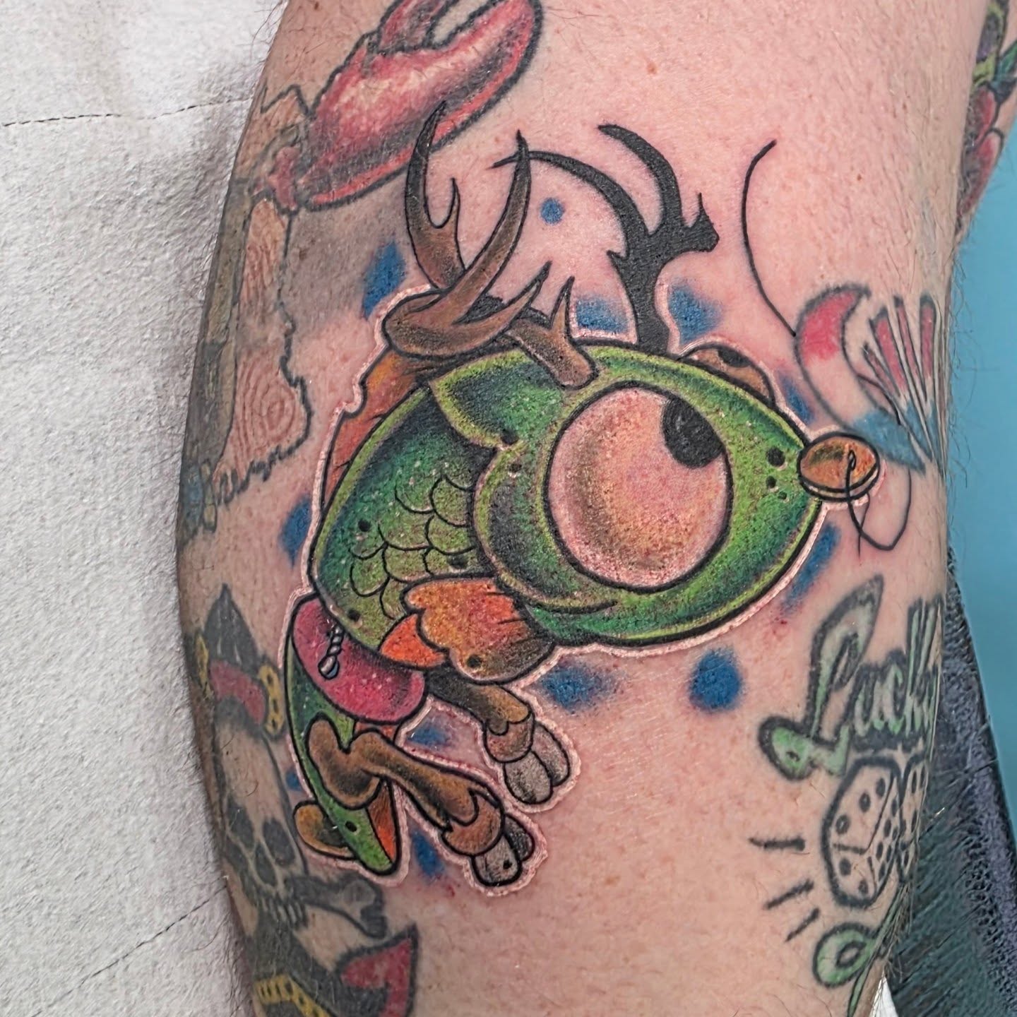 Tattoo by @athorp2020 — american_traditional, trash_polka