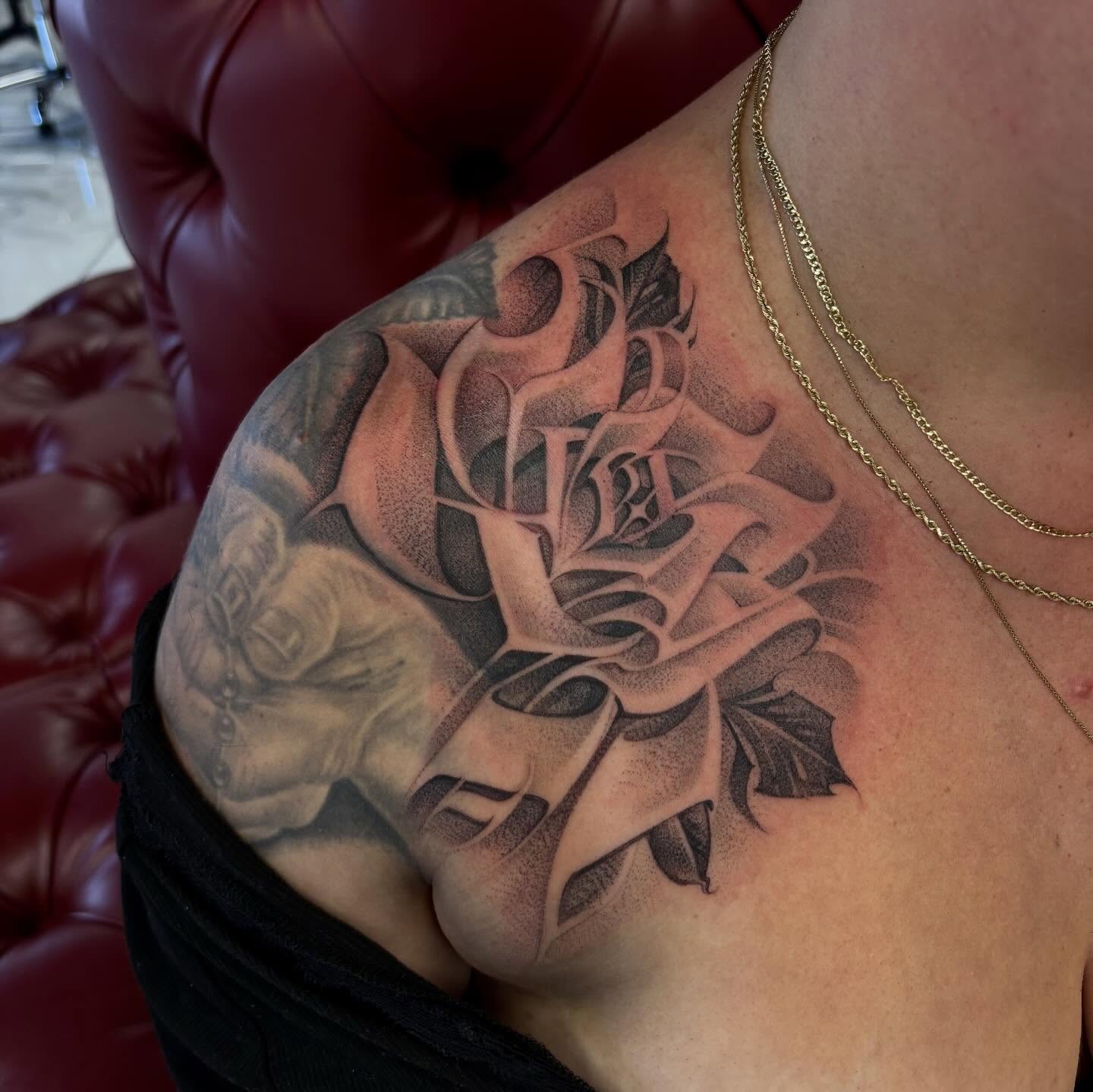Tattoo by @ashtattooer — black_and_grey, realism