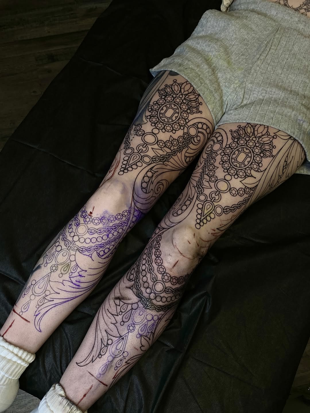 Tattoo by @black_casket — ornamental, fine_line