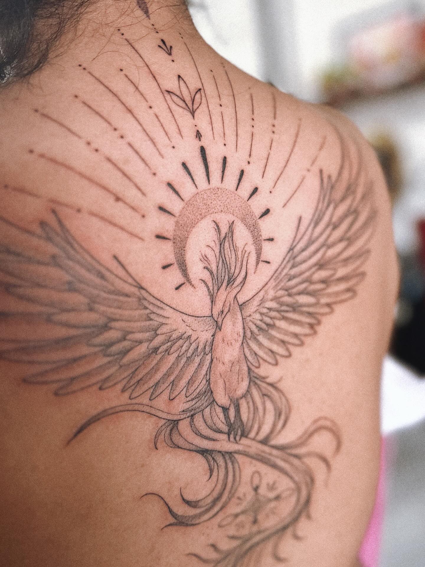 Tattoo by @anagram_tattoos — dotwork, black_and_grey