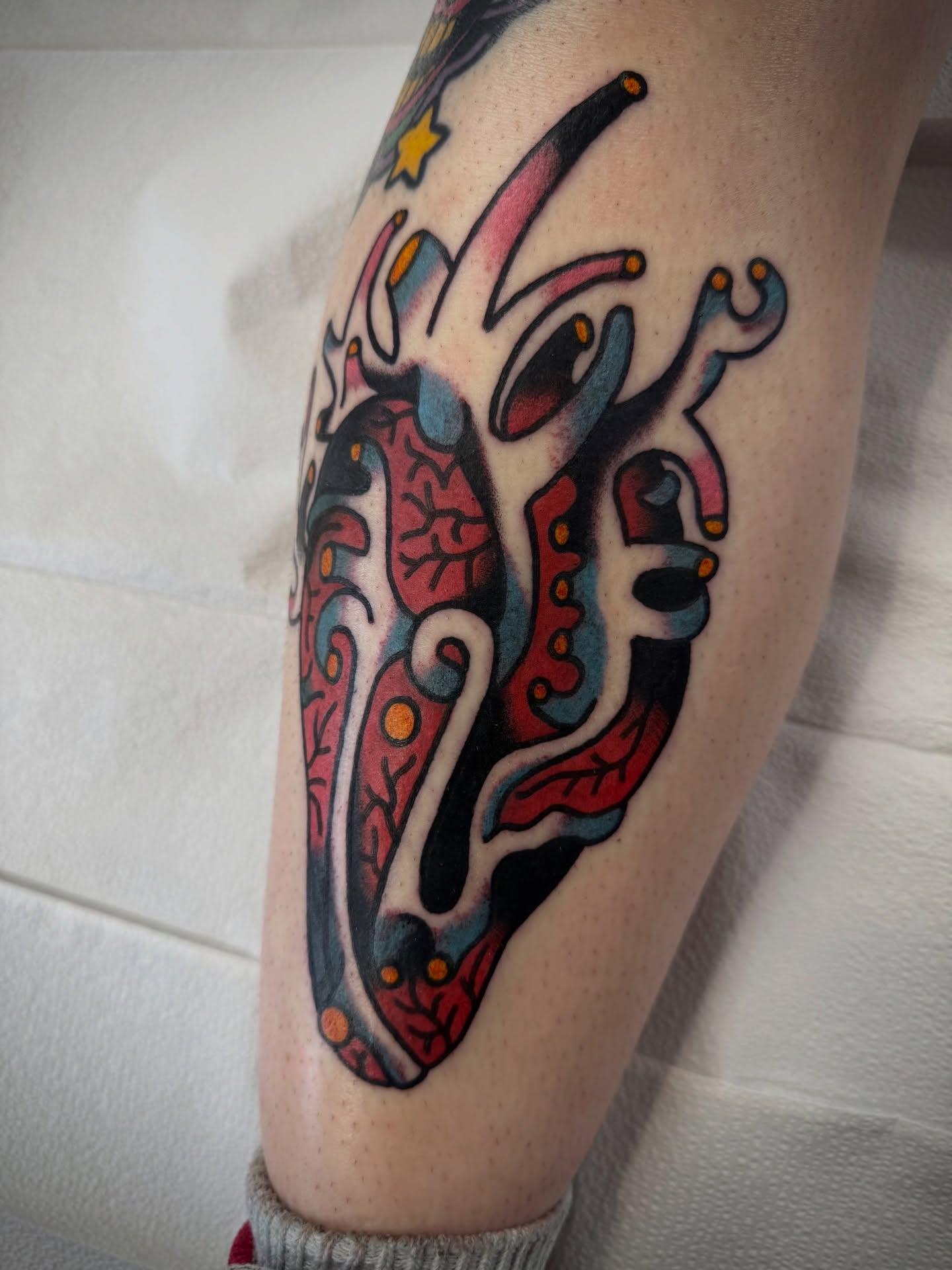 Tattoo by @notmikewilson — american_traditional, trash_polka