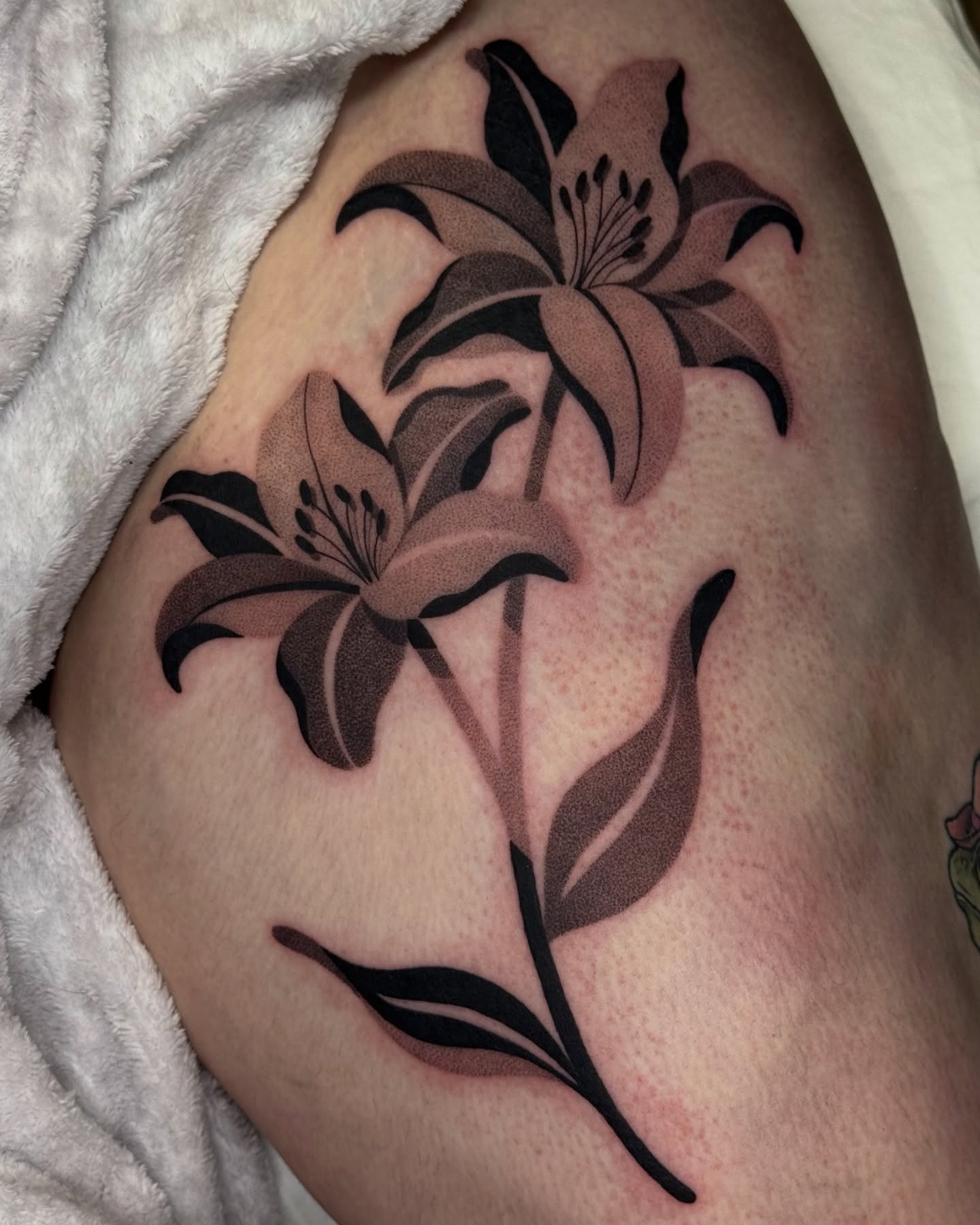 Tattoo by @julesrose.tattoos — dotwork, realism