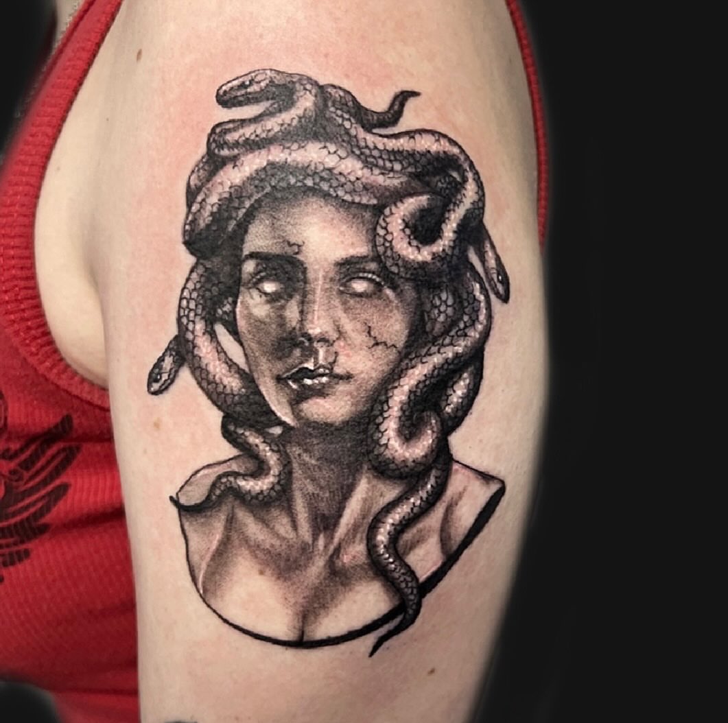 Tattoo by @gracef.tattoo — black_and_grey, realism