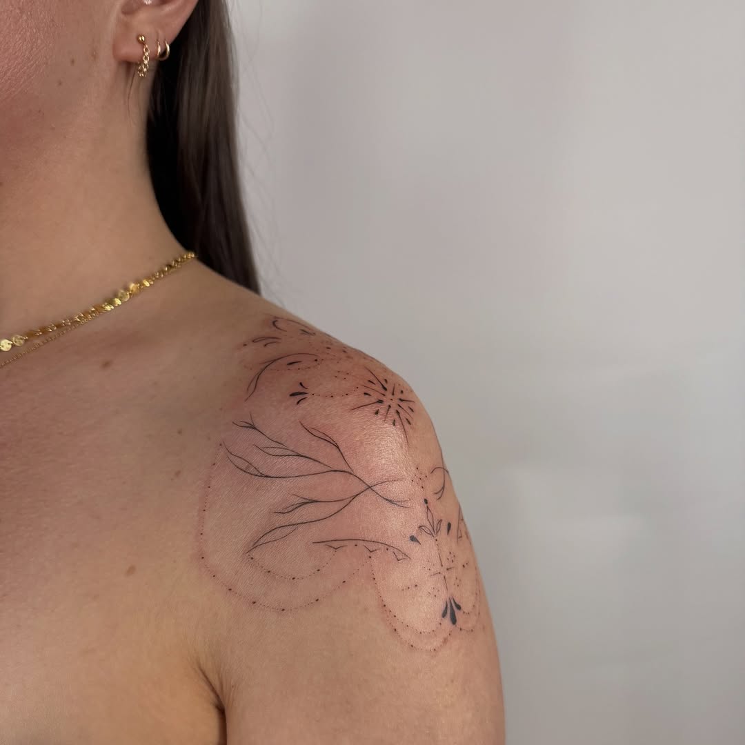 Tattoo by @_inkedbybre — fine_line, dotwork