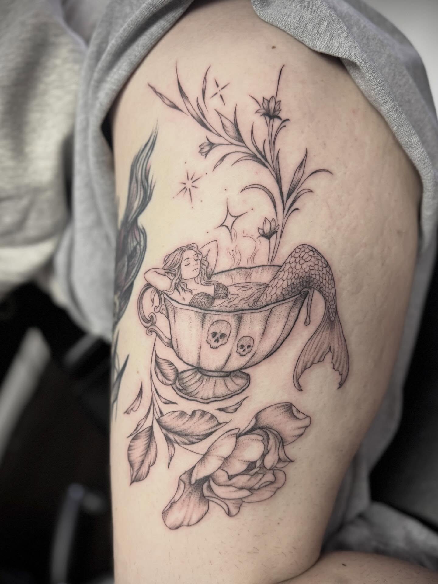 Tattoo by @linework_lacey — black_and_grey, realism
