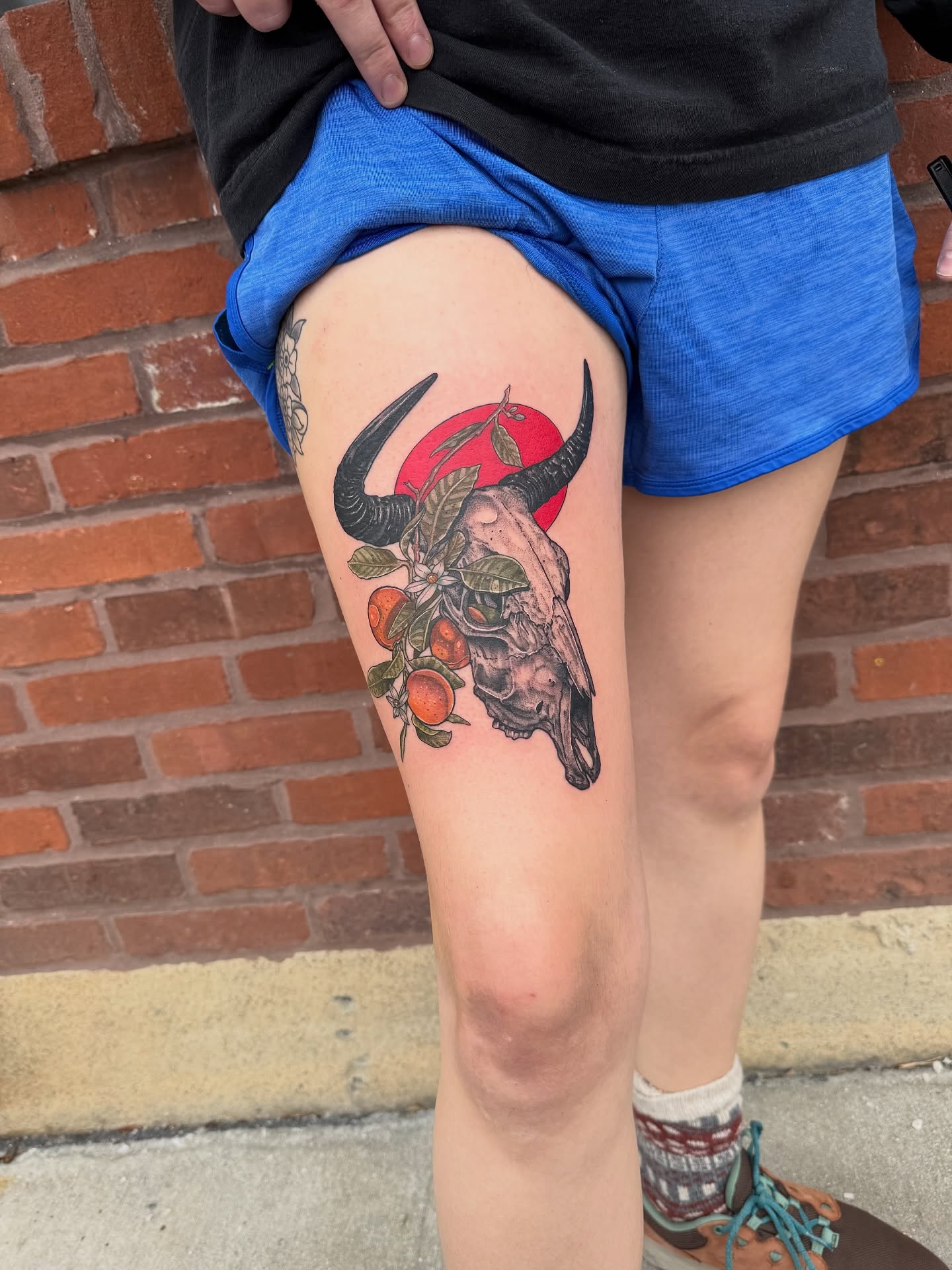 Tattoo by @db_atlas — realism, dotwork