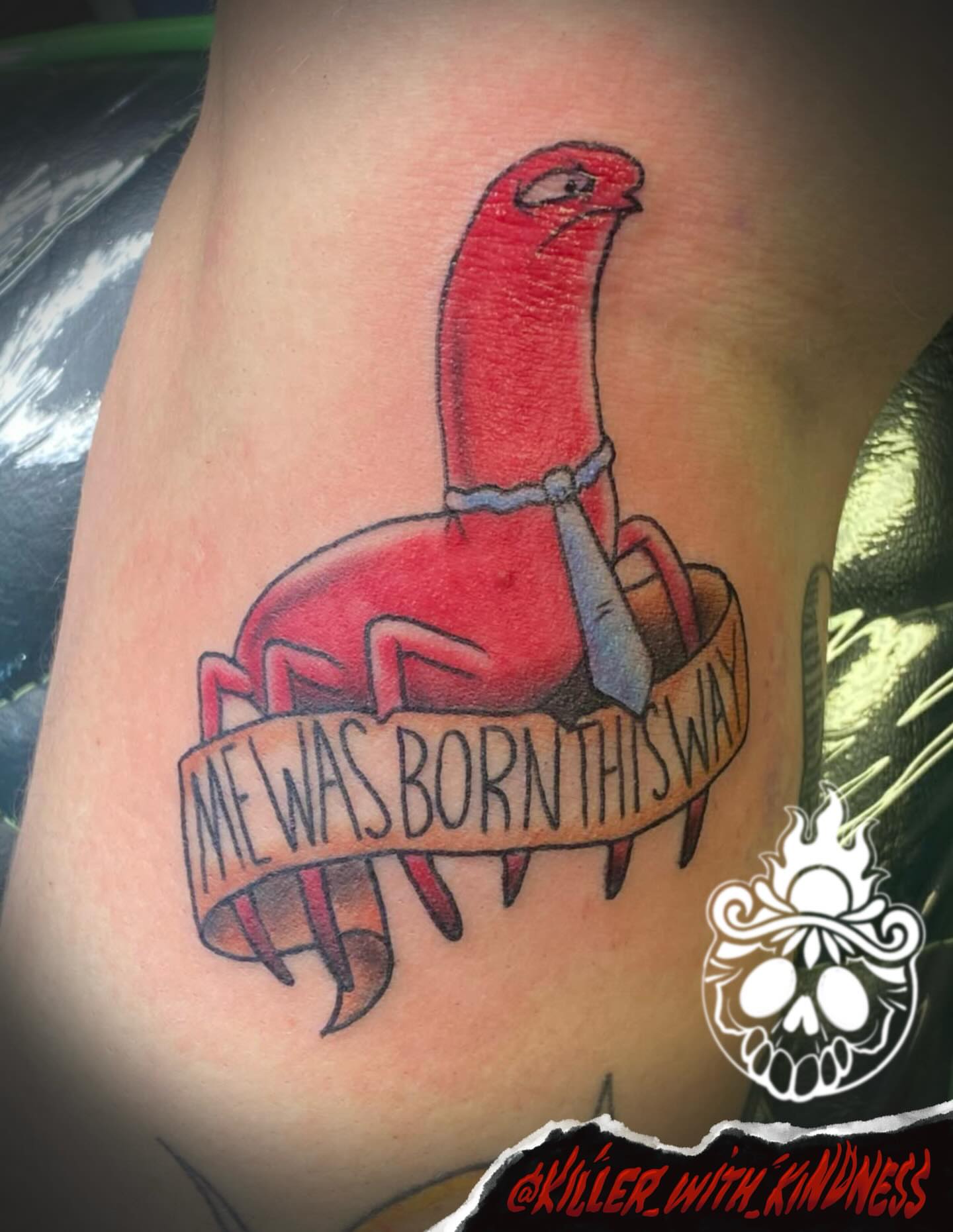Tattoo by @killer_with_kindness — american_traditional, dotwork