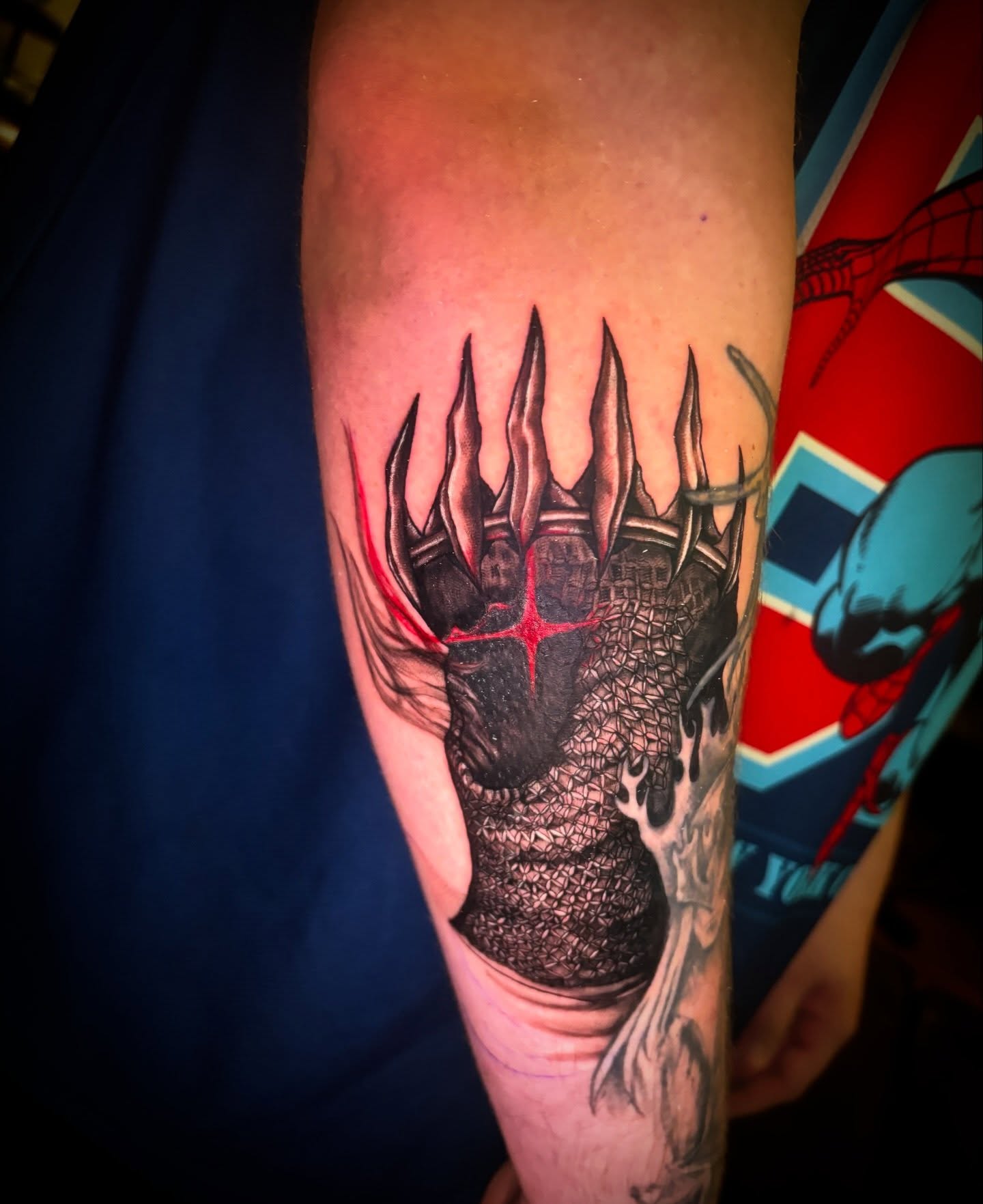 Dragon claw dark realism tattoo on the forearm by Kiwi🌱☀️