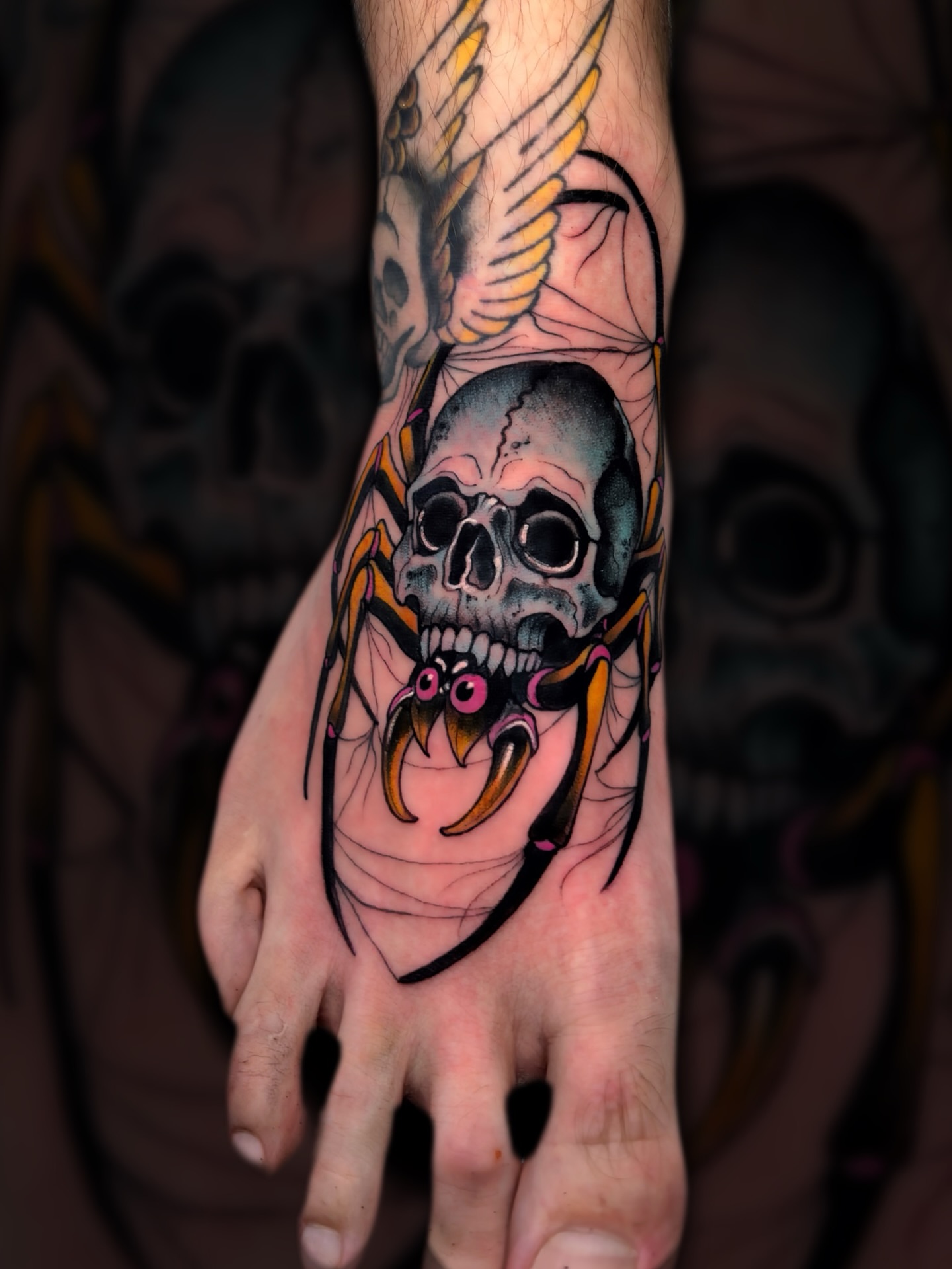 Tattoo by @shaneklos โ american_traditional, dark_realism