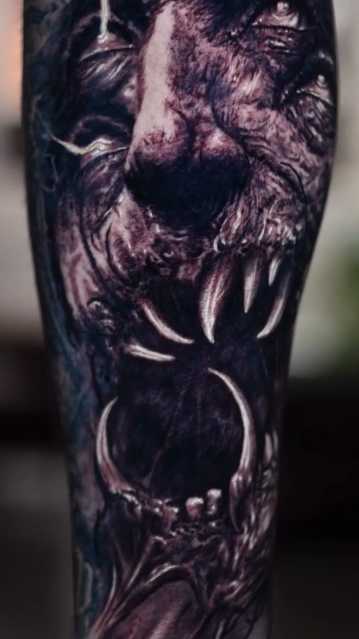Tattoo by @zach.the.ripperr โ dark_realism, black_and_grey