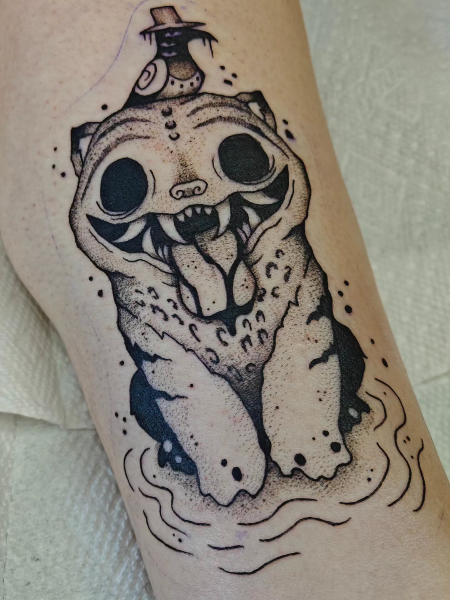 Tattoo by @eightleggedmeg — dotwork