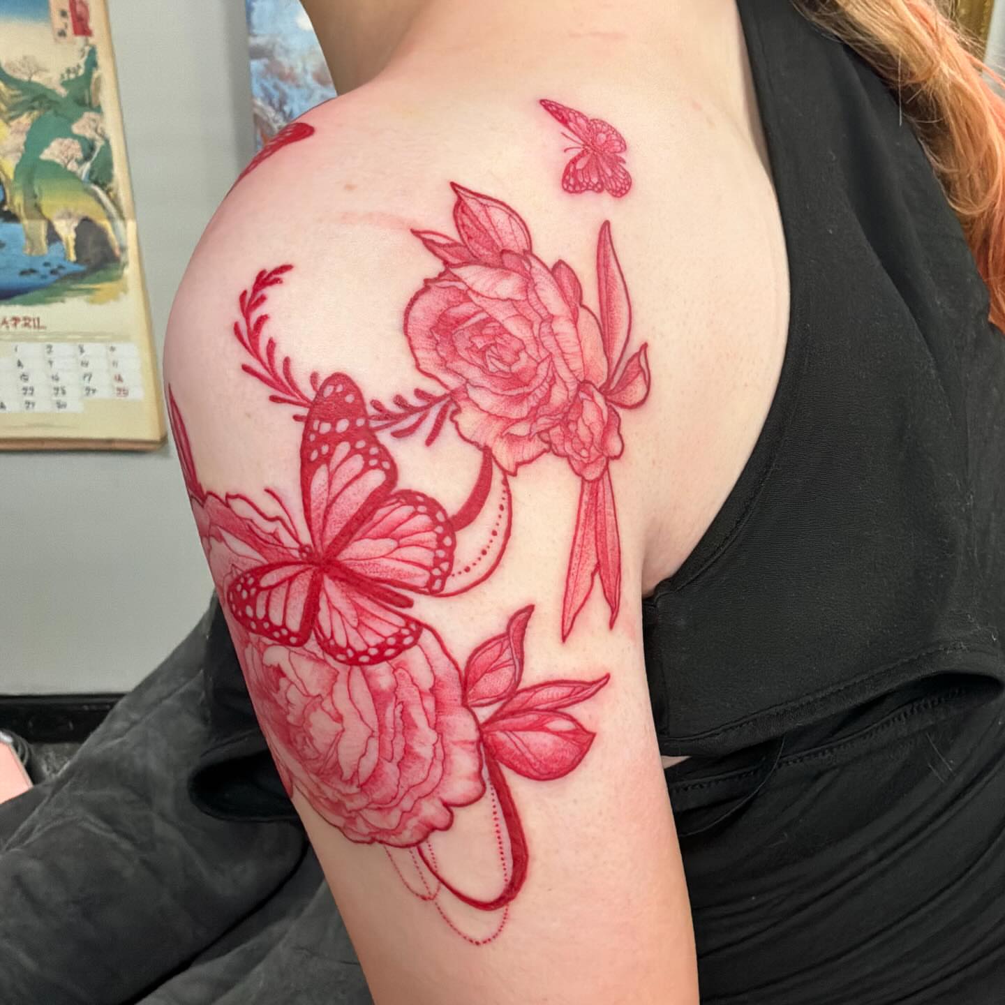 Tattoo by @sheannatattoo — dotwork, realism
