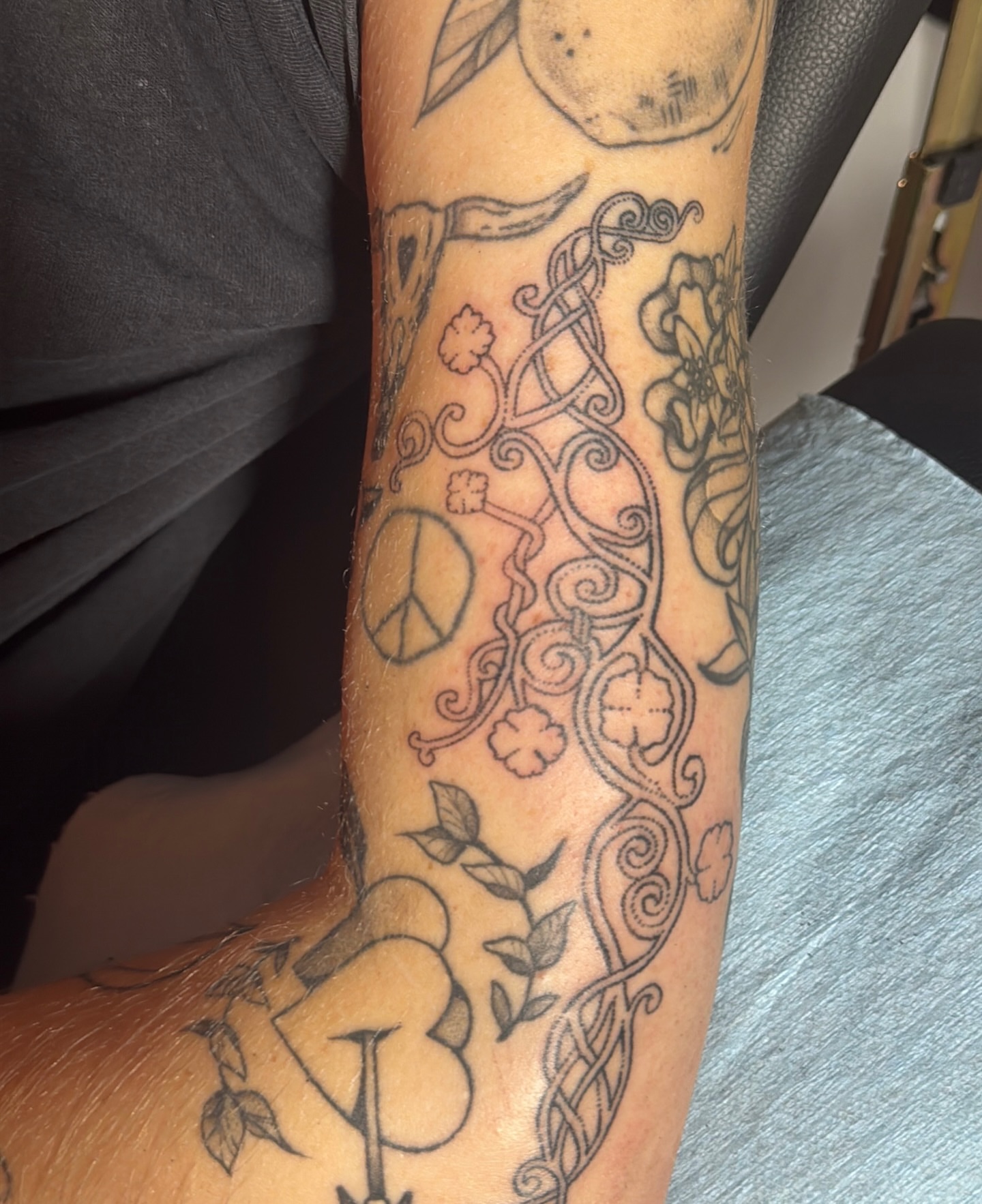 Tree of life black and grey tattoo on the forearm by springgreens