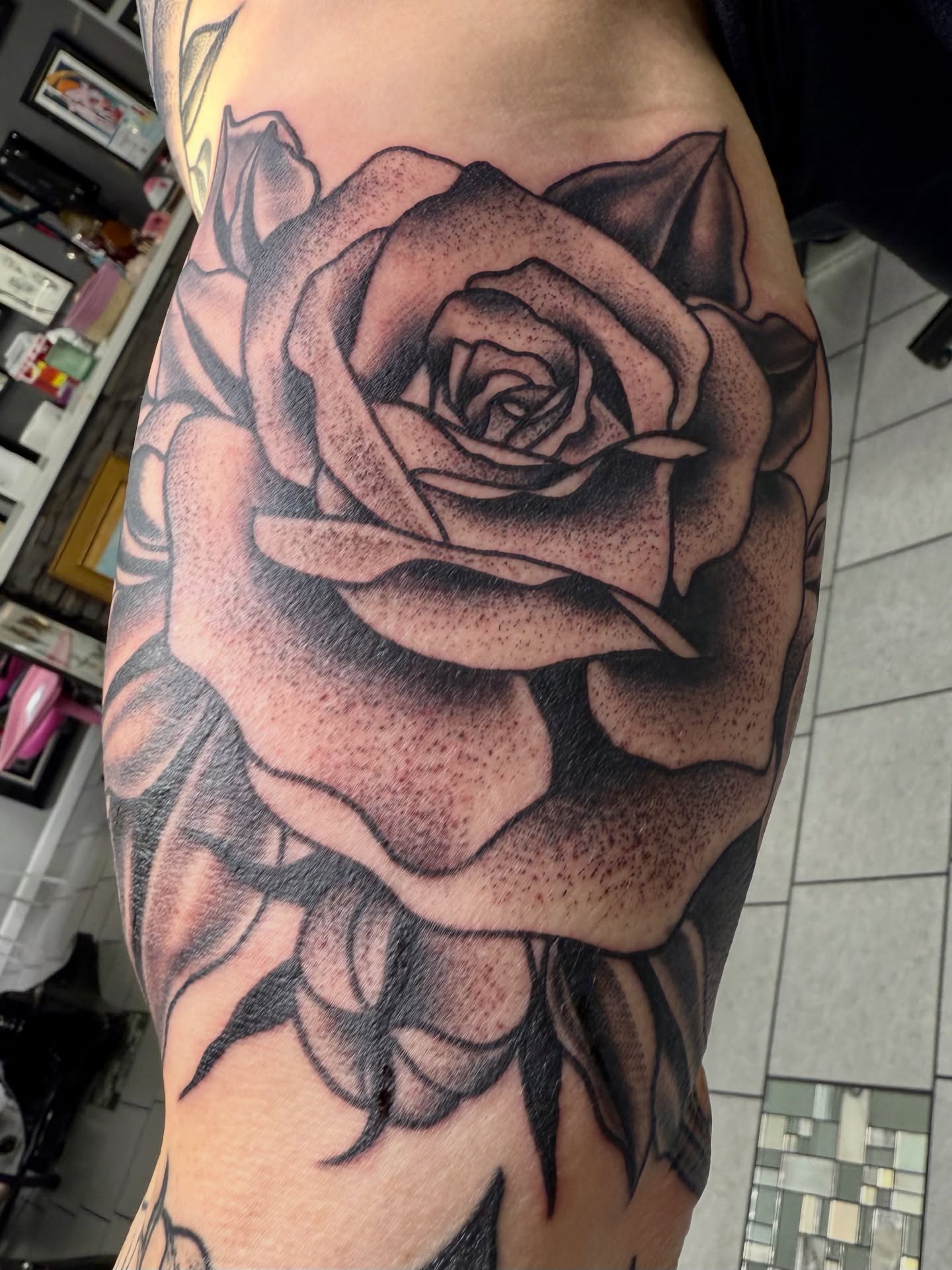 Tattoo by @artbyb_sitc — dotwork, realism