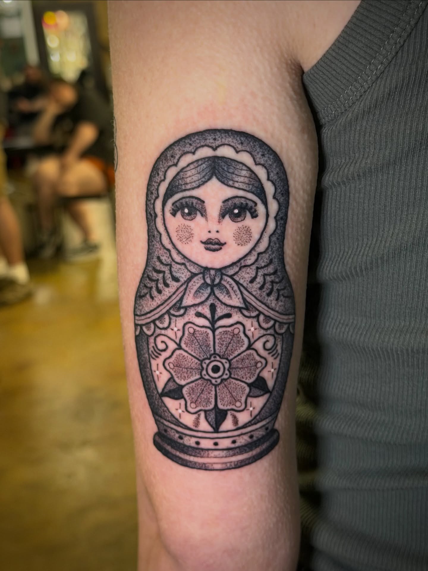 Tattoo by @scruffy_tattooer — black_and_grey