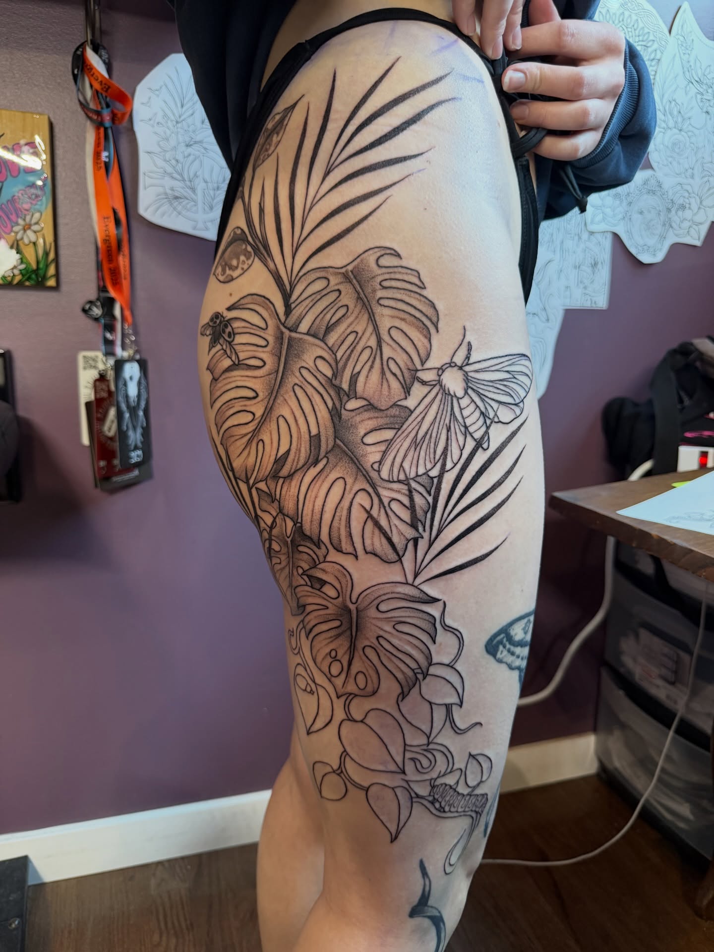 Tattoo by @chaotic_zen_arts — black_and_grey