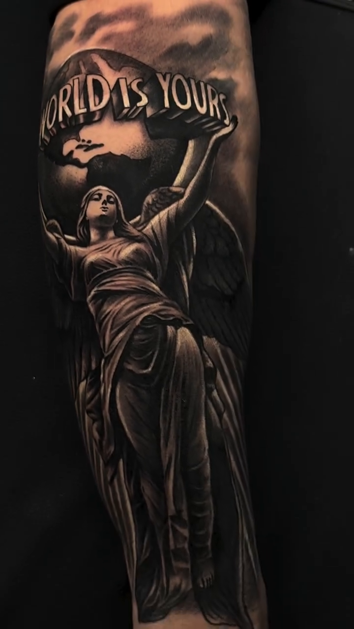 Tattoo by @michaelsosaink — black_and_grey, realism