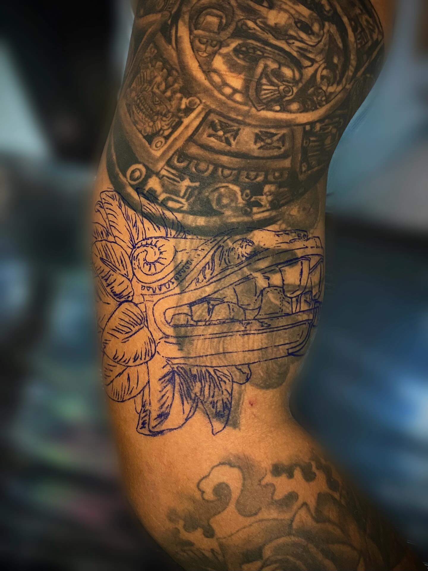 Tattoo by @aifos_arts94 — black_and_grey