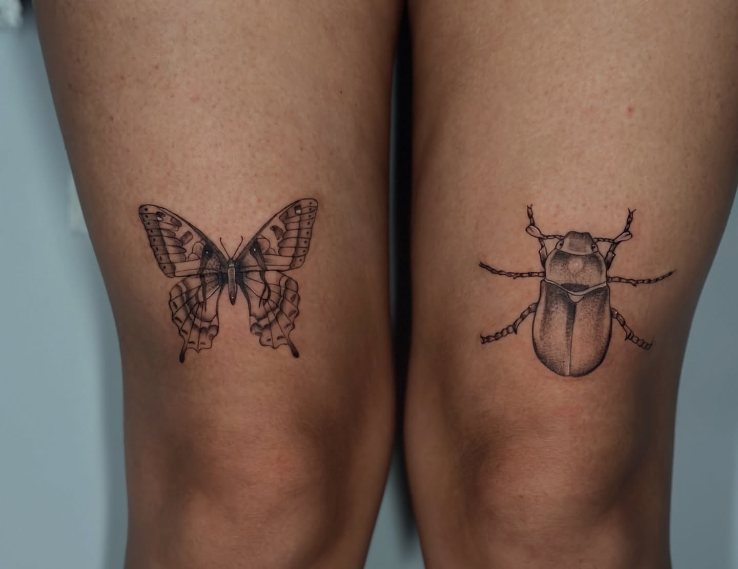 Tattoo by @coldbratpokes — black_and_grey