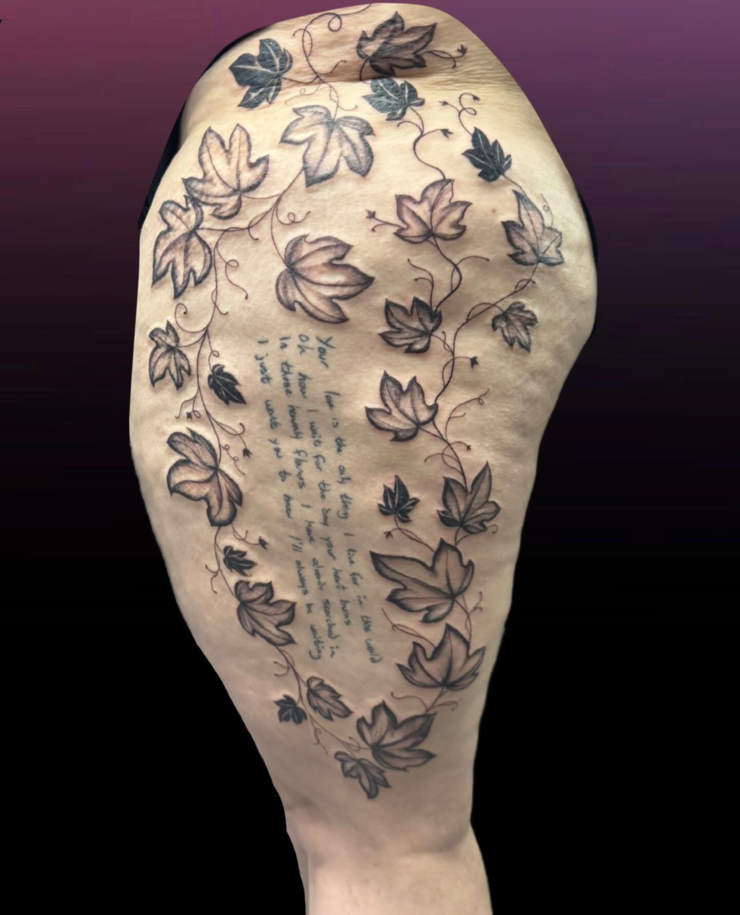 Tattoo by @haileymariastudio — black_and_grey