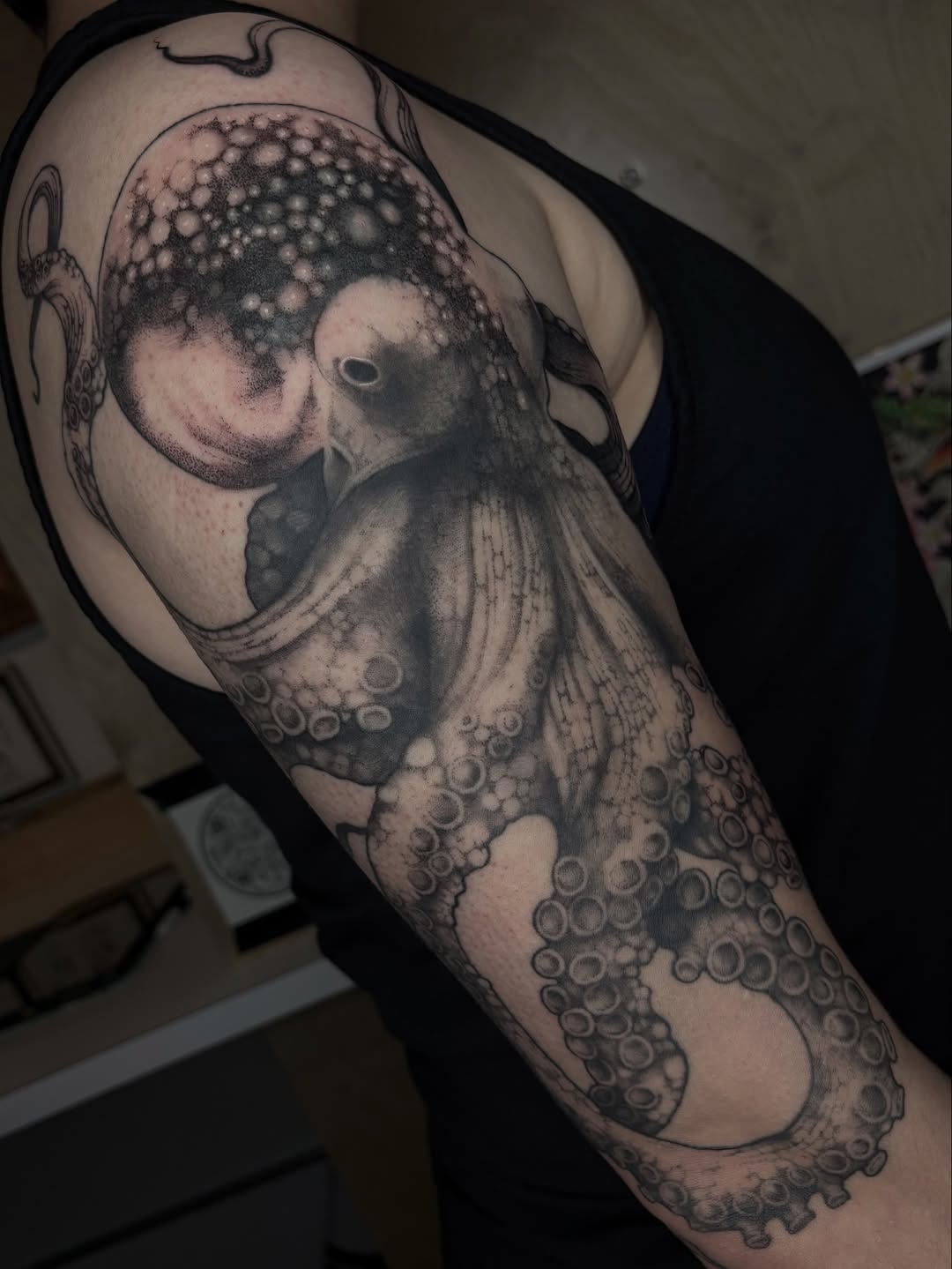 Tattoo by @mylajanetattoos — black_and_grey, realism