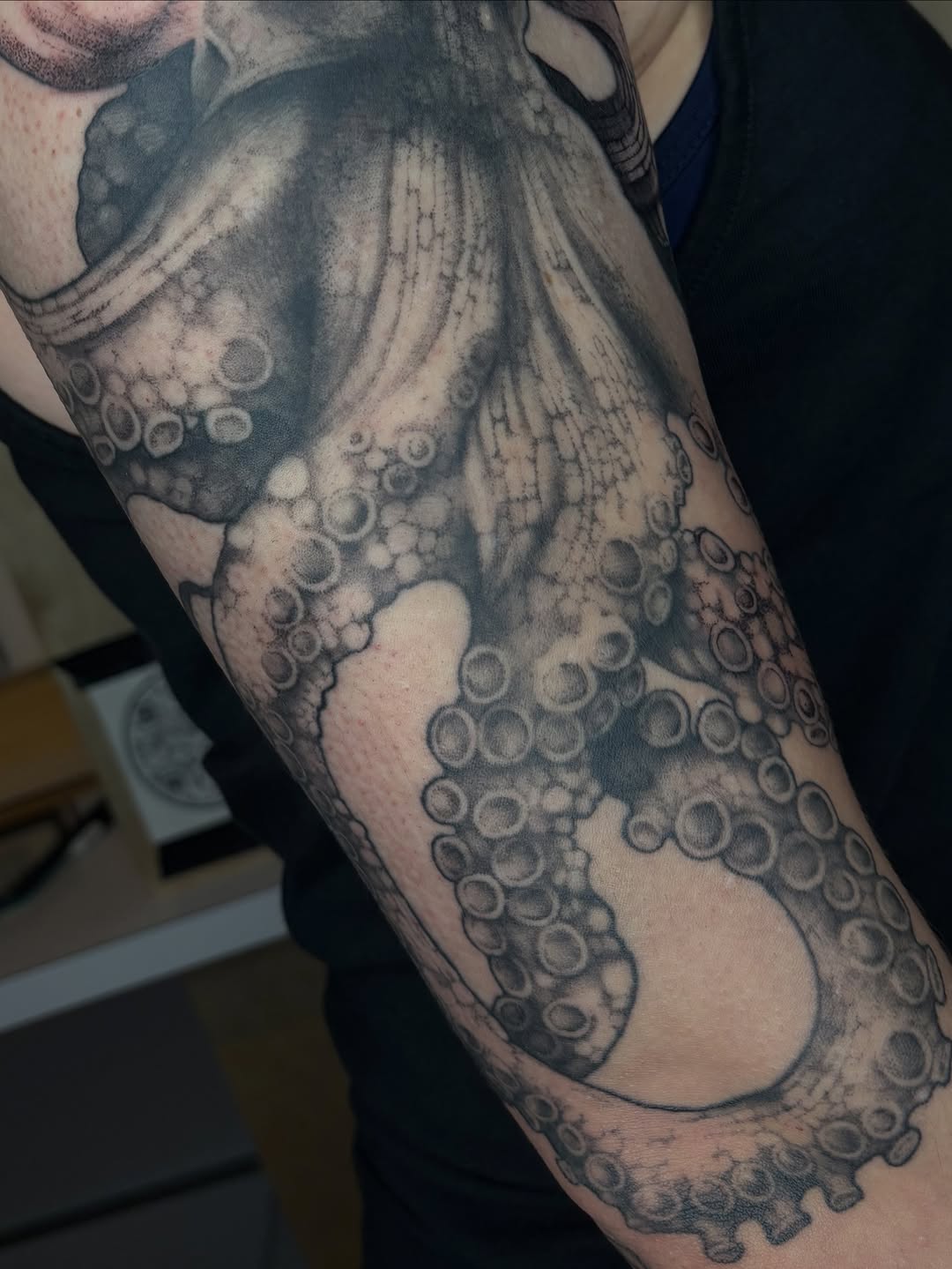 Tattoo by @mylajanetattoos — realism, black_and_grey