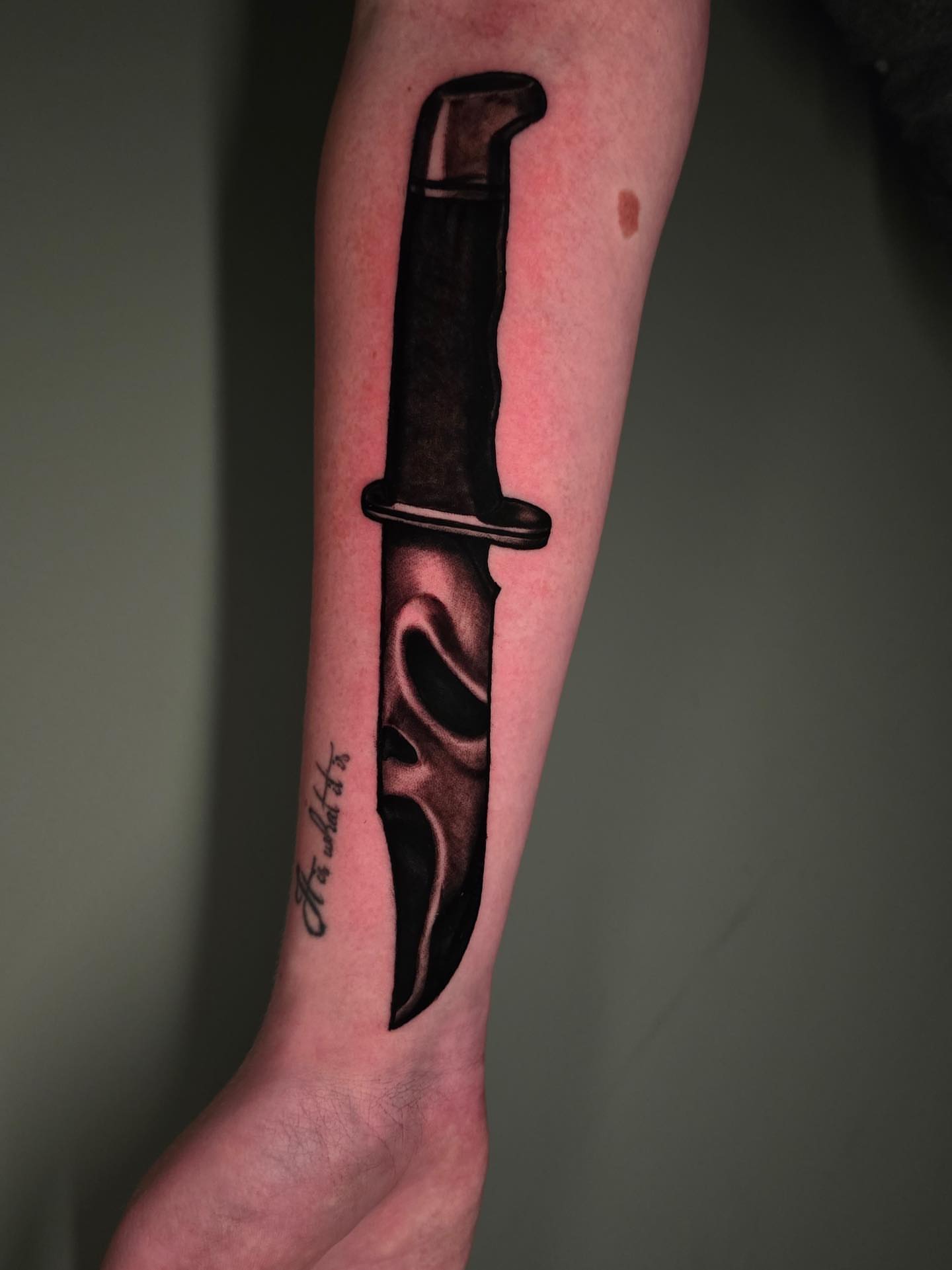 Tattoo by @tanktat2z — black_and_grey, realism
