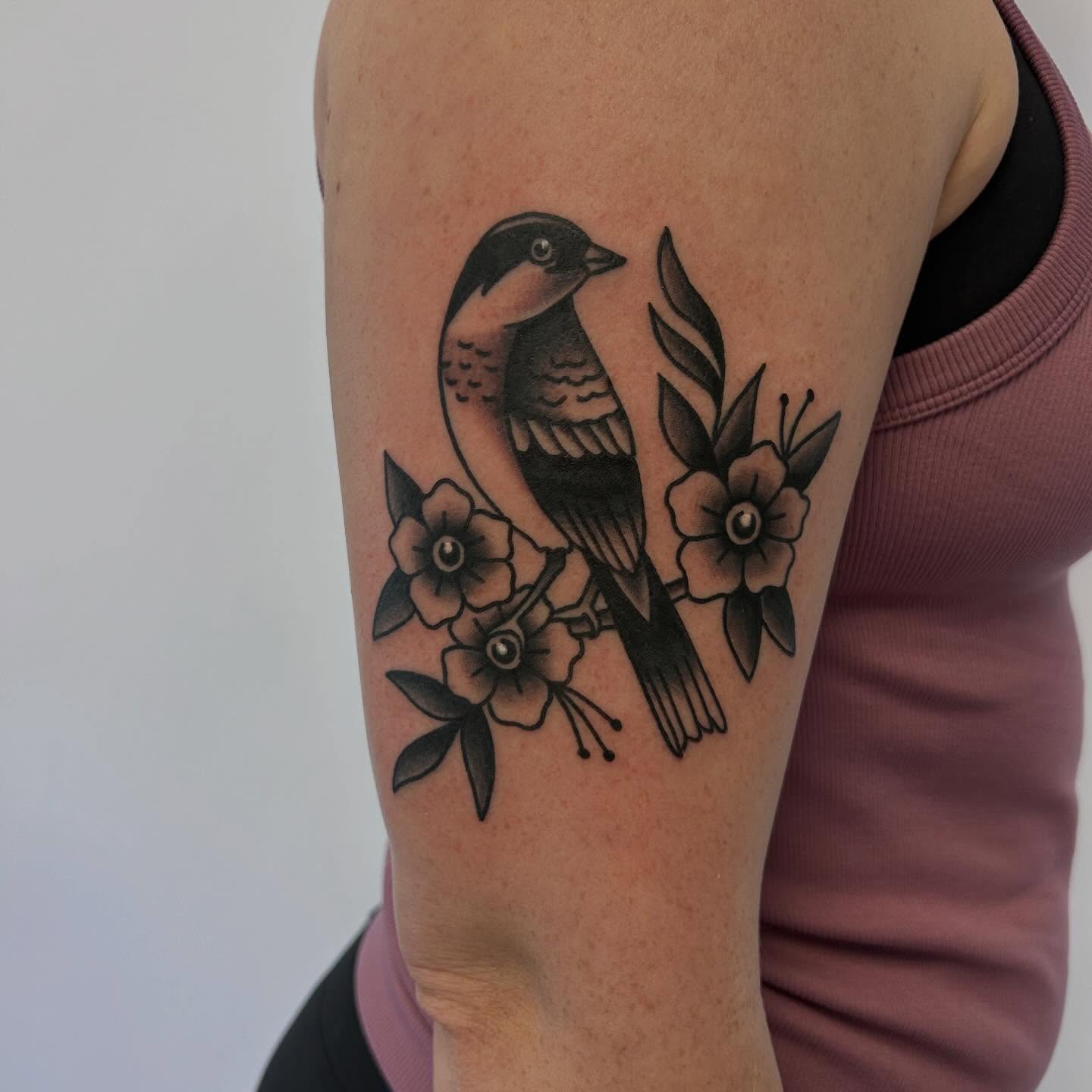 Tattoo by @alexlangtattoo — black_and_grey