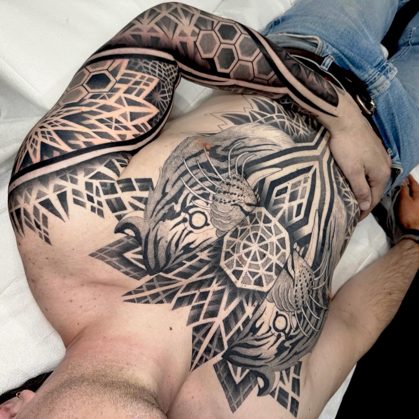 Tattoo by @kevinjohnson_143 — geometric