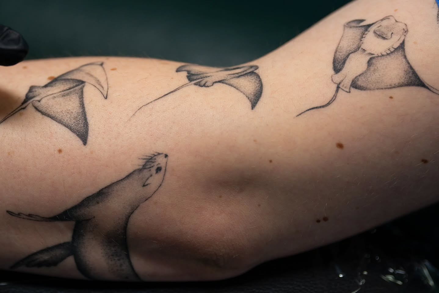 Tattoo by @tattoo.by.q — black_and_grey
