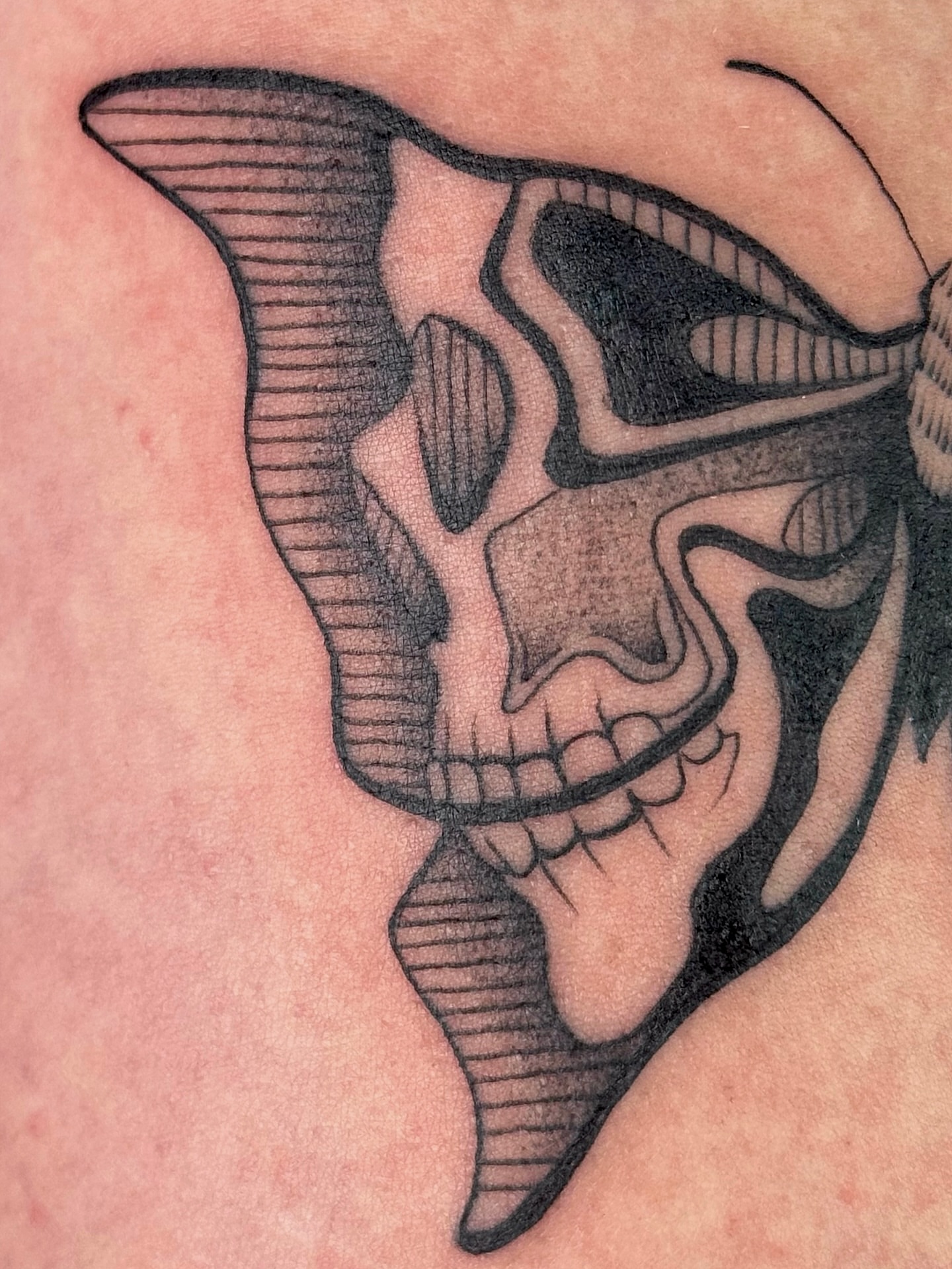 Tattoo by @shaypokes — black_and_grey