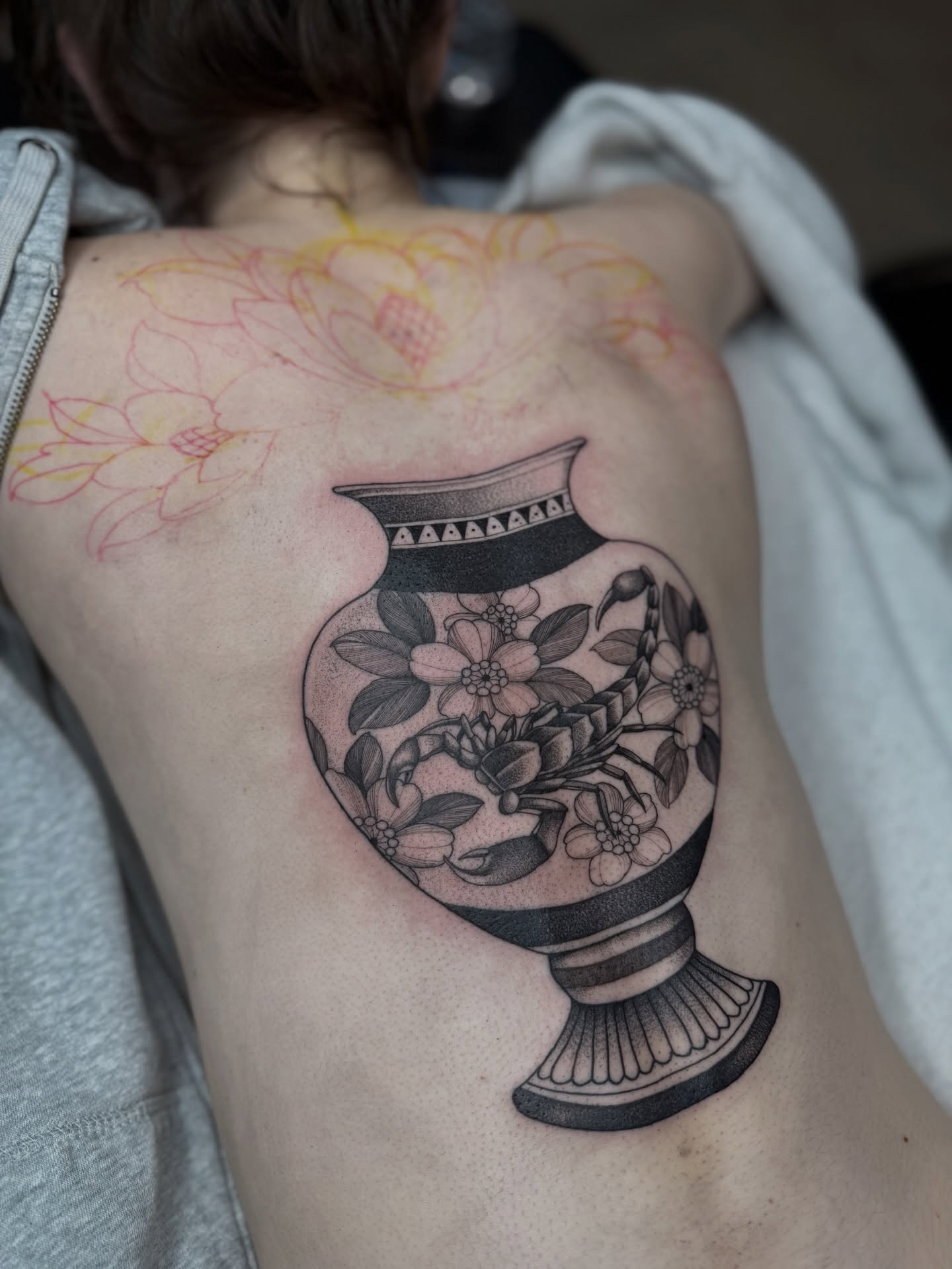 Tattoo by @miketa_tattoo — black_and_grey