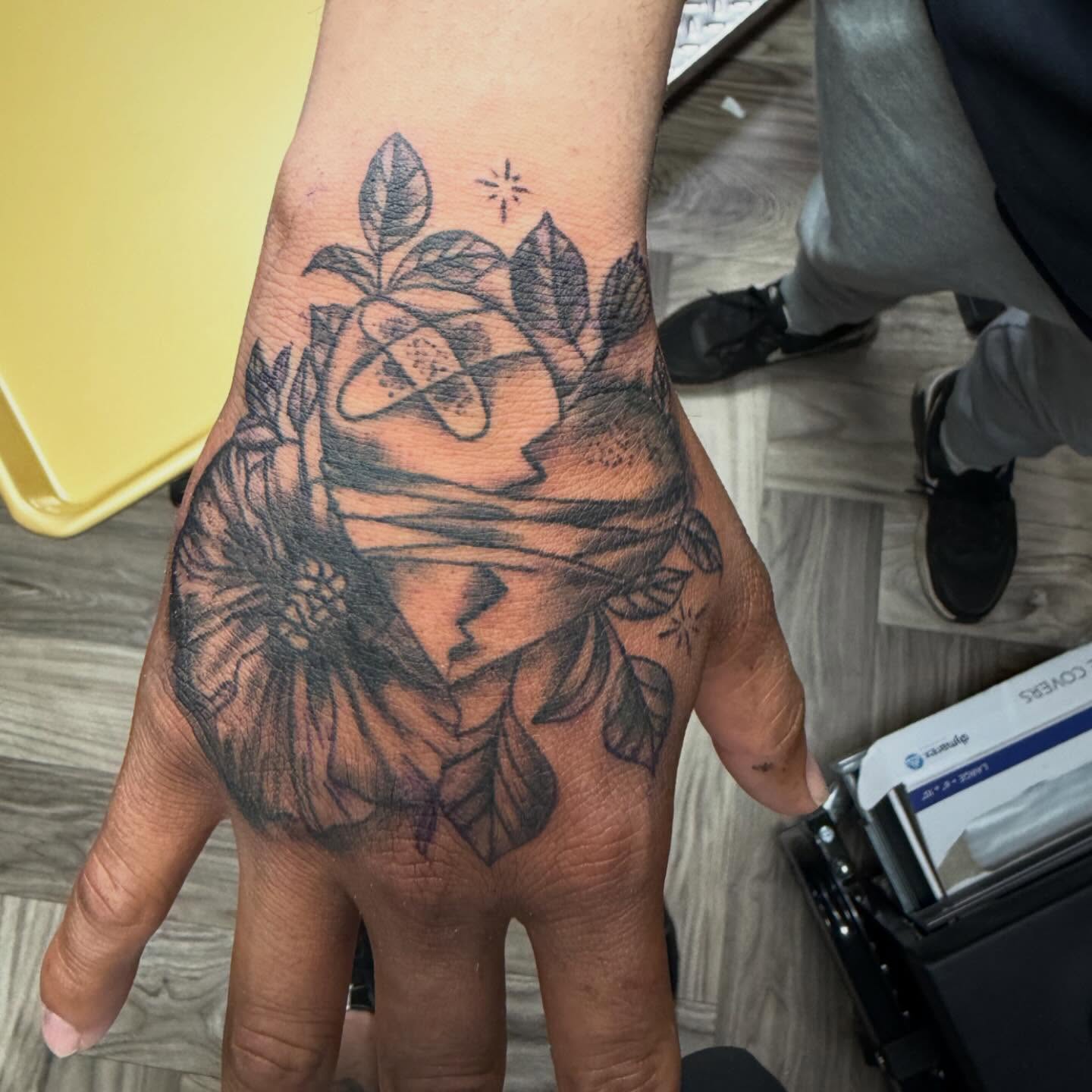 Tattoo by @alexandernichols916 — black_and_grey