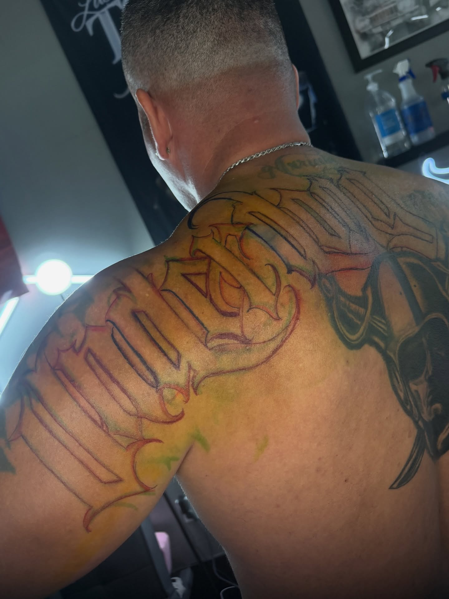 Tattoo by @lasmanosdeltoro — lettering_script