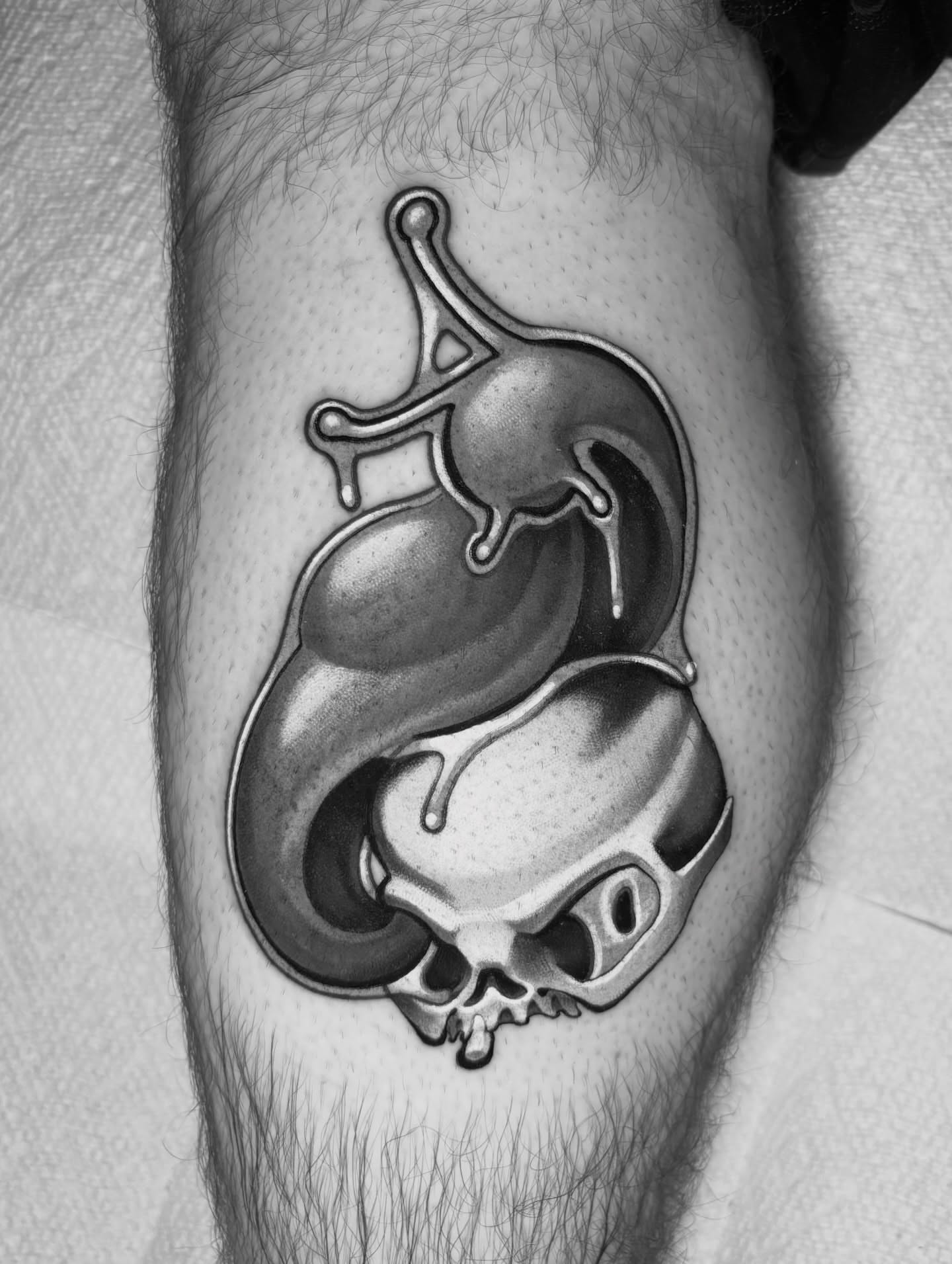 Tattoo by @thebbgoat — black_and_grey, realism