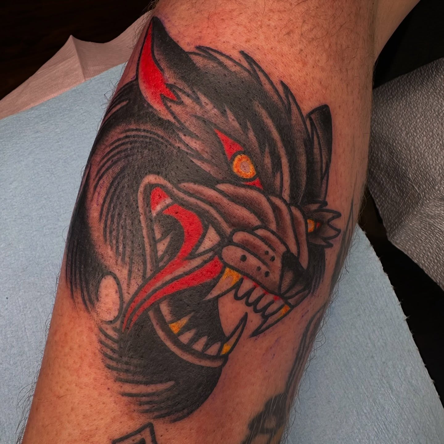 Tattoo by @codydewaldtattooer — american_traditional, dark_realism